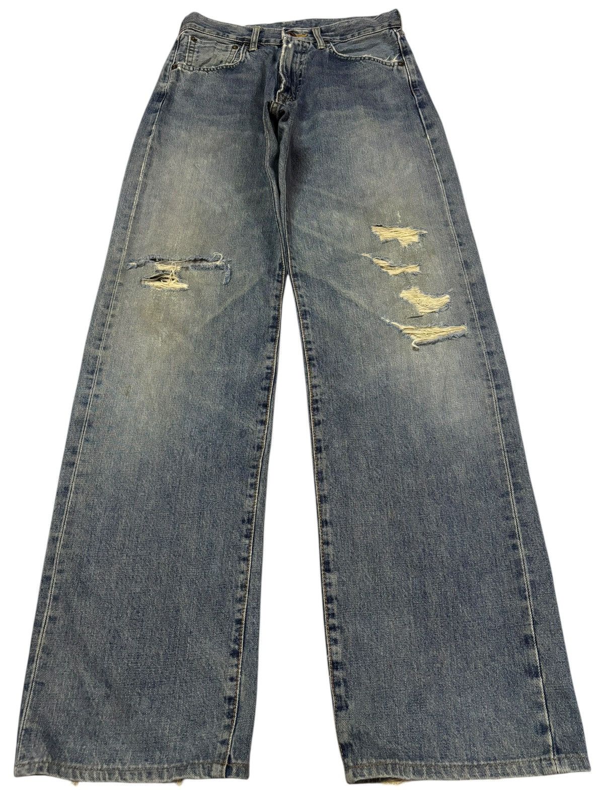 Edwin Vtg Edwin Japan 505 Selvedge Distressed Jeans Size US 28 / EU 44 - 2 Thumbnail