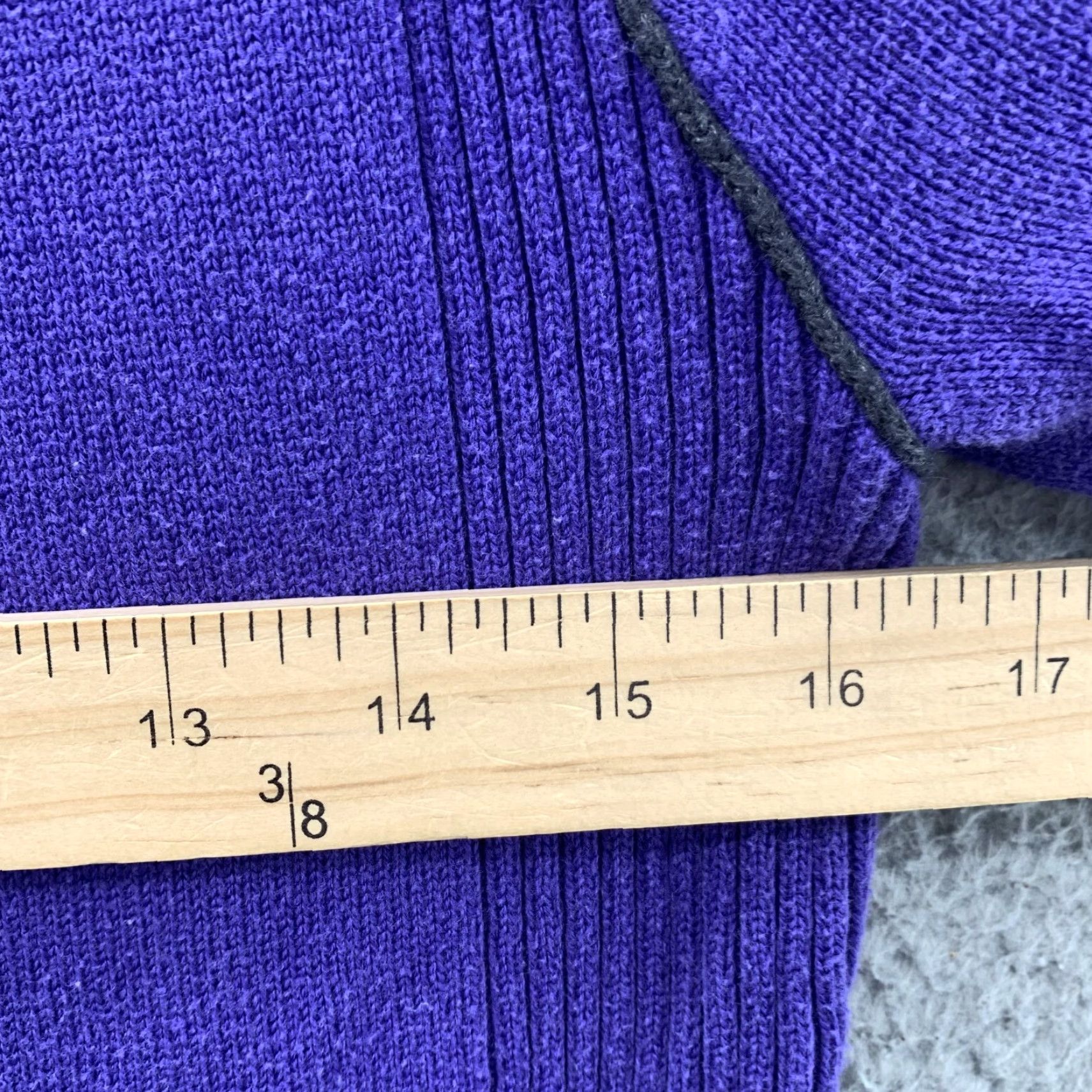 Eddie Bauer Eddie Bauer 1/4 Zip Sweater Women Med Purple Knit Preppy Sport Athleisure Hiking Jacket Size M / US 6-8 / IT 42-44 - 5 Thumbnail