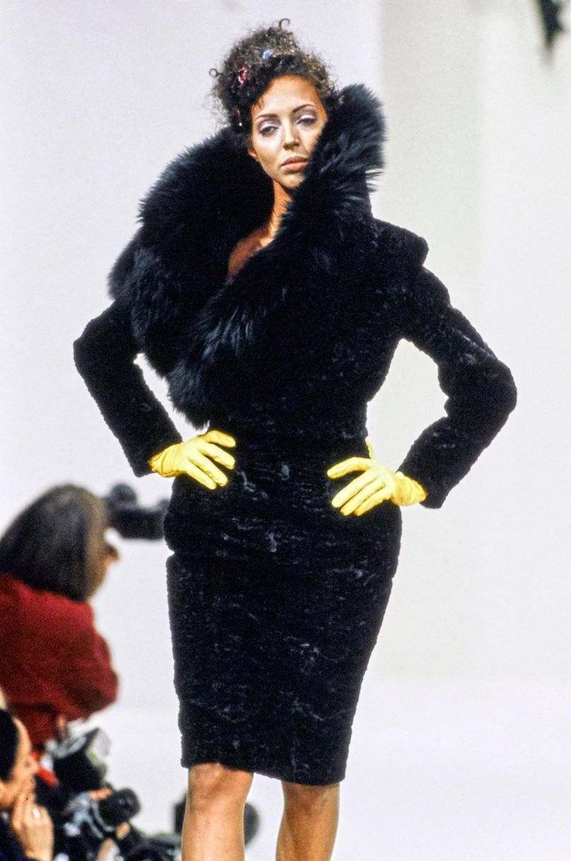 Vivienne Westwood Vivienne Westwood Faux Fur Runway F/W 1994 Corset Dress Size M / US 6-8 / IT 42-44 - 2 Thumbnail