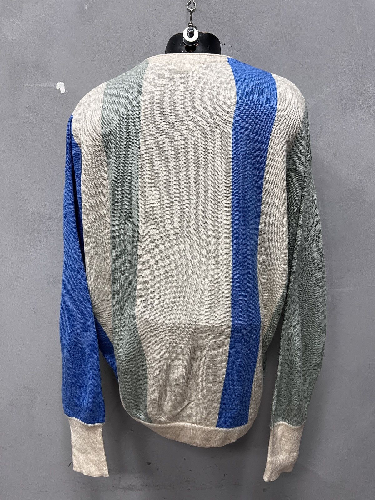 Lacoste Lacoste chemise wide striped sweater oversized cardigan y2k Size US L / EU 52-54 / 3 - 6 Thumbnail