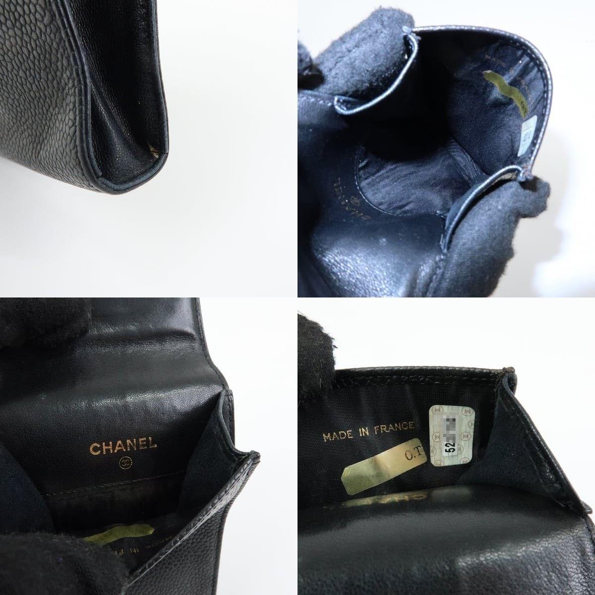 Chanel Chanel CC Logo Caviar Leather Eyeglasses Case Black Size ONE SIZE - 7 Thumbnail