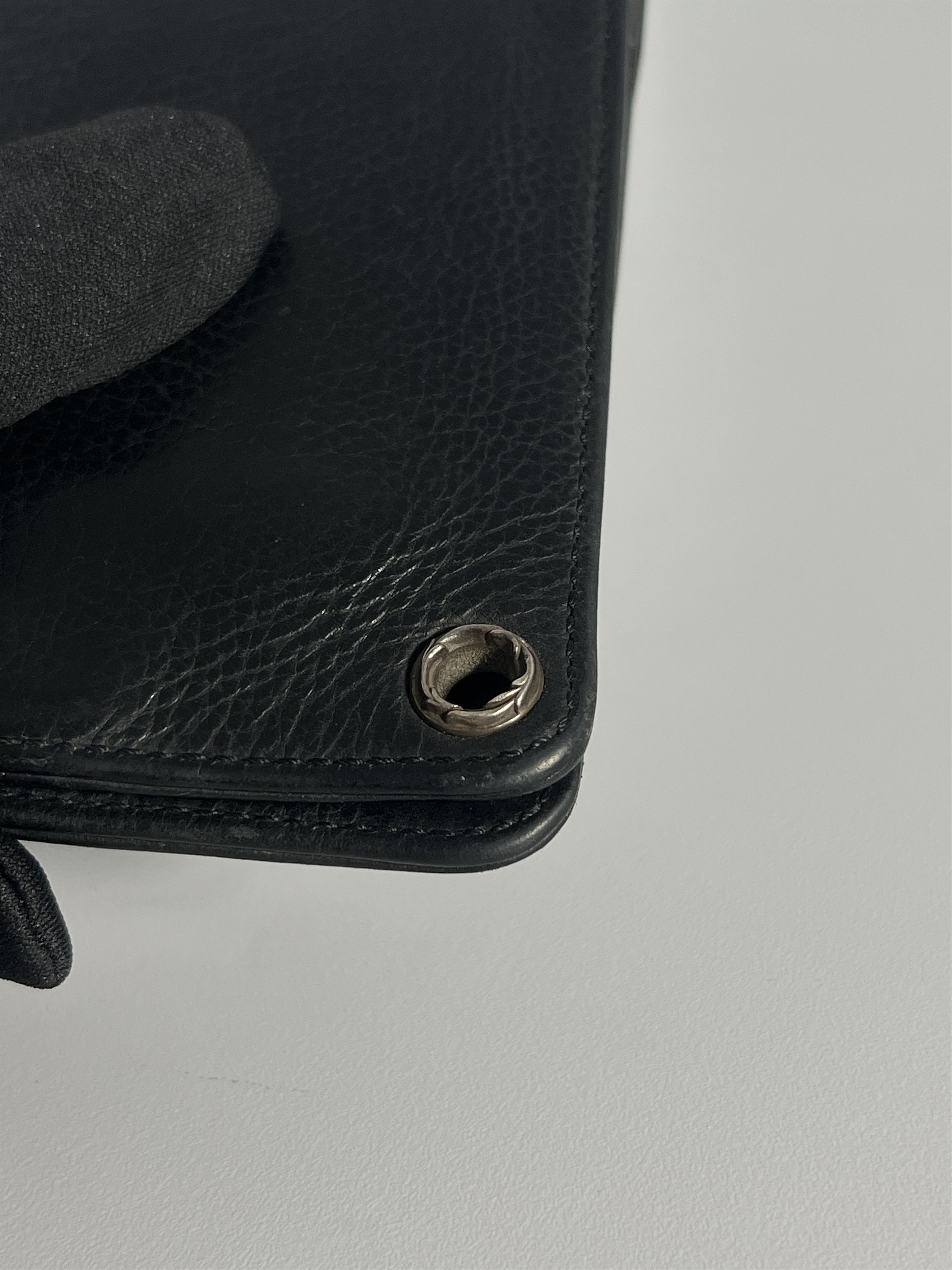 Chrome Hearts Chrome Hearts Bi-Fold Cross Ball Button Leather Wallet Size ONE SIZE - 4 Thumbnail