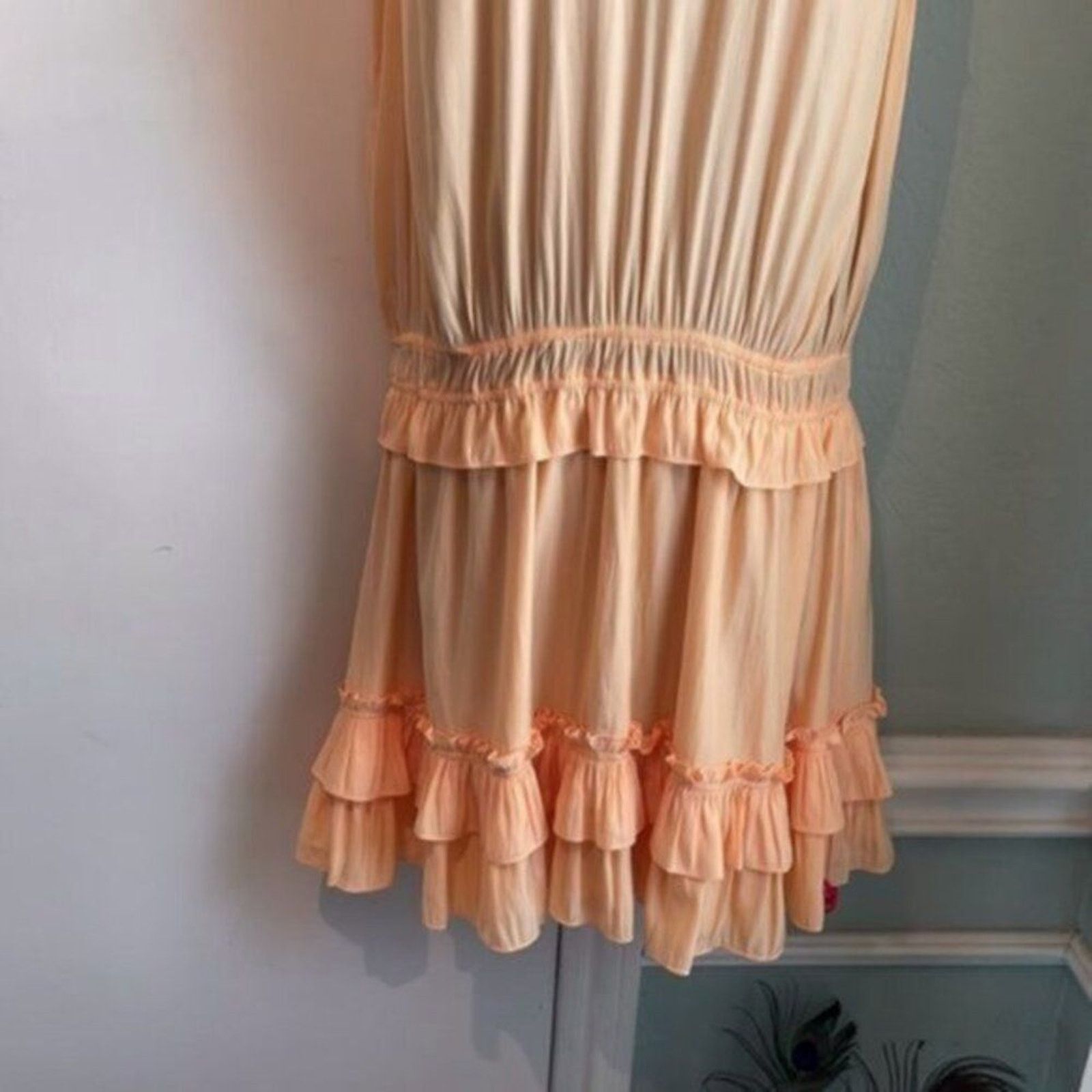 Ramy Brook Ramy Brook Kiara Smocked Mini Dress tangerine L Size L / US 10 / IT 46 - 10 Thumbnail