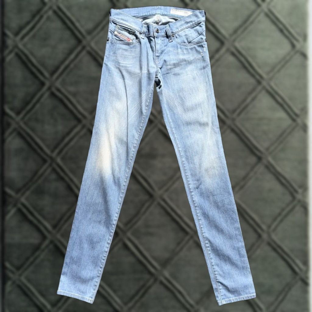Diesel Diesel Jeans Women Skinny Slim Low Waist Getlegg Light Wash 25 x 32 Blue Stretch Size 42" / US 20 - 1 Thumbnail