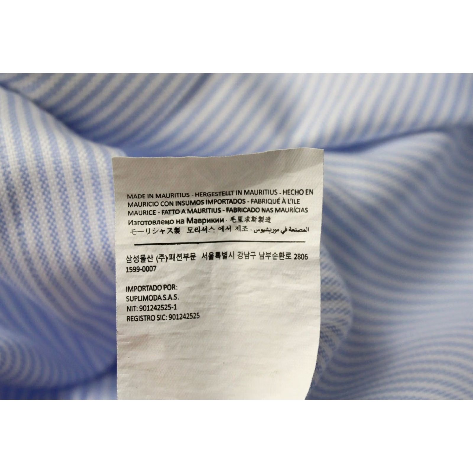 Suitsupply Suitsupply Try On Extra Slim Fit Shirt Men's Button Up 38 / 15 Blue Cotton Pinstripe Collared Long Sleeve Size US M / EU 48-50 / 2 - 7 Thumbnail