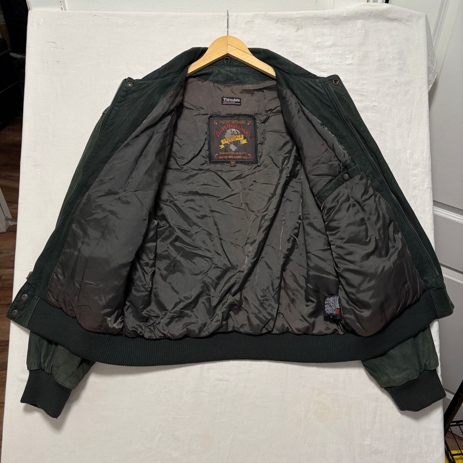 Wilsons Leather VTG 90's Star Trek Generations Promo Leather Jacket Green L Size US L / EU 52-54 / 3 - 5 Thumbnail