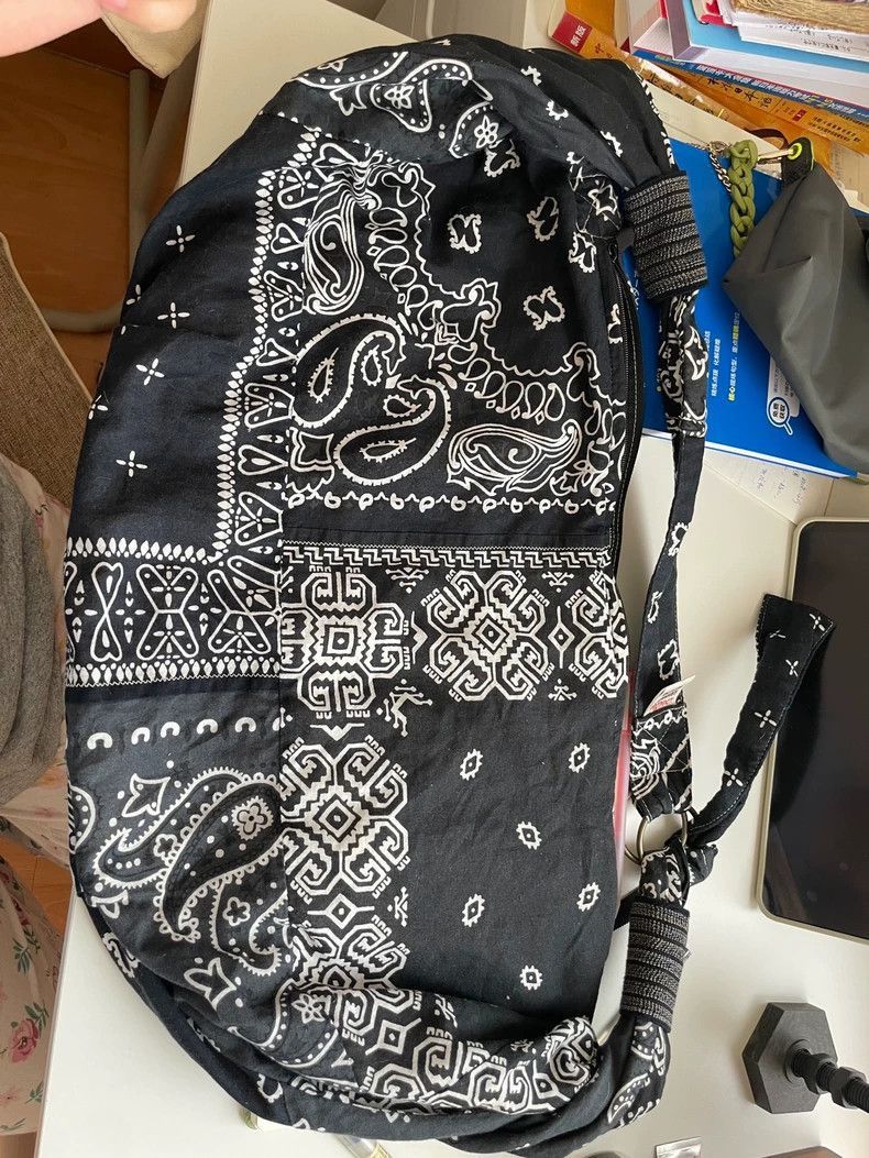 未使用品KAPITAL skeleton printed shoulderbag Kapital Skeleton-print Denim Shoulder Bag In Black | ModeSens