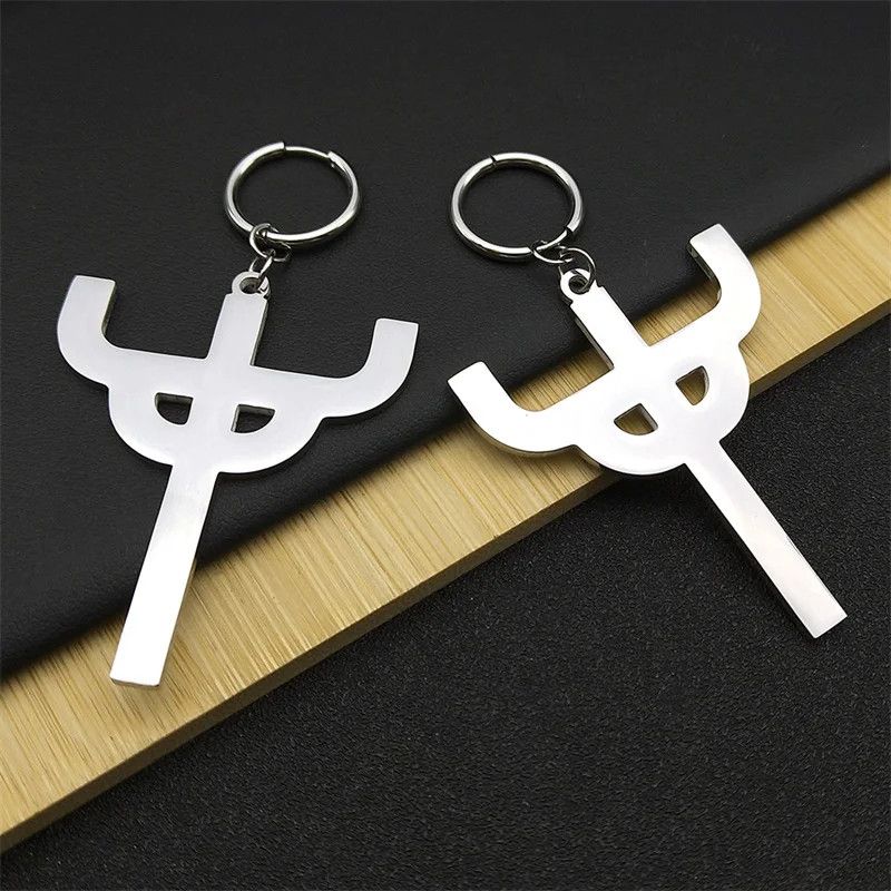 Jewelry Gothic Judas Priest Heavy Metal Hoop Earrings Jewelry Gift Size ONE SIZE - 4 Thumbnail
