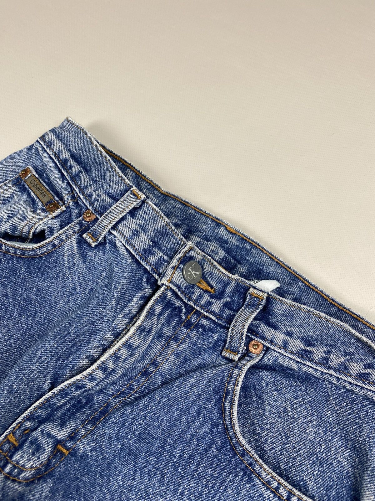 Calvin Klein × Vintage Calvin Klein Vintage 90s washed denim ladies jeans size 6 Size 28" / US 6 / IT 42 - 12 Thumbnail