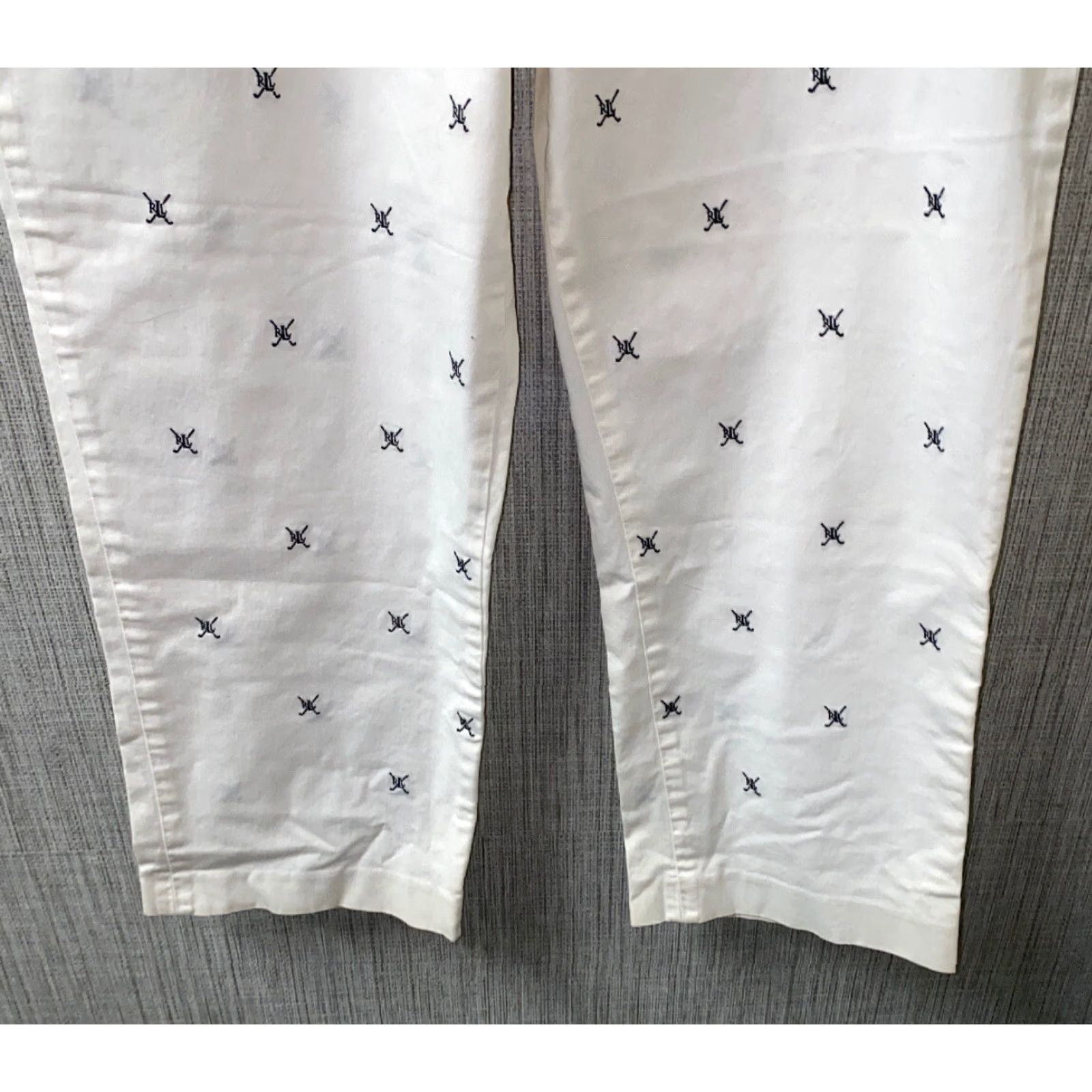 Ralph Lauren Lauren Ralph Lauren Pants Womens White Casual Flat Front 24in Inseam 37x24 Quiet Regular Size 37 X 24 Size 25" / US 0 / IT 36 - 3 Thumbnail