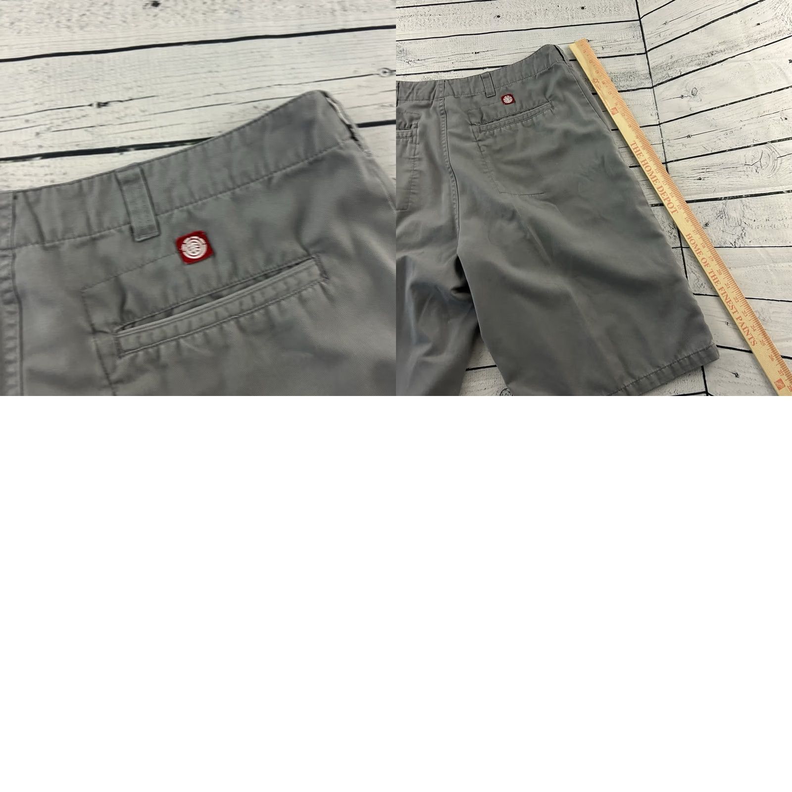 Element VINTAGE Element Chino Shorts Men's 36 Gray Baggy 13" Inseam Size US 36 / EU 52 - 8 Thumbnail