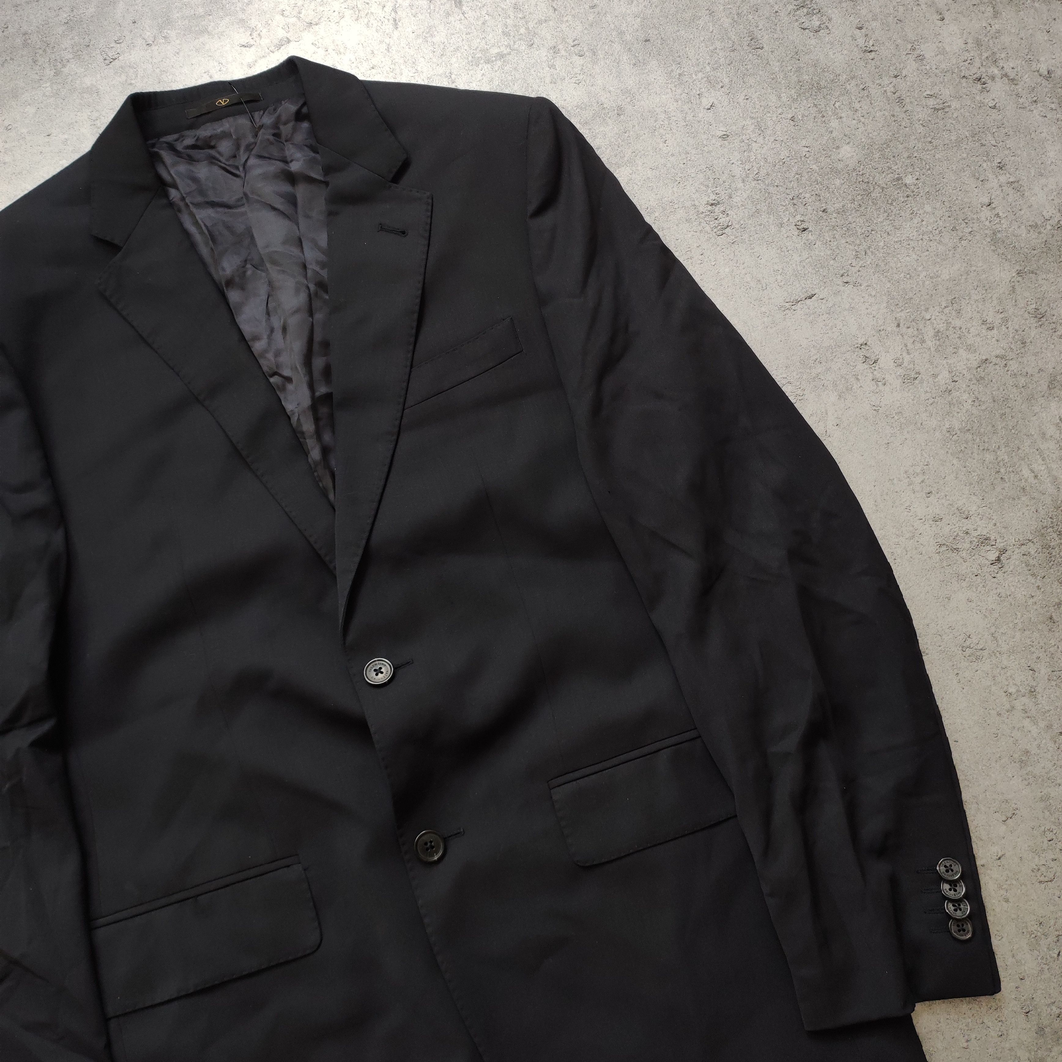 Valentino Valentino Garavani Roma Premium Navy Classic Blazer Size 52R - 3 Thumbnail