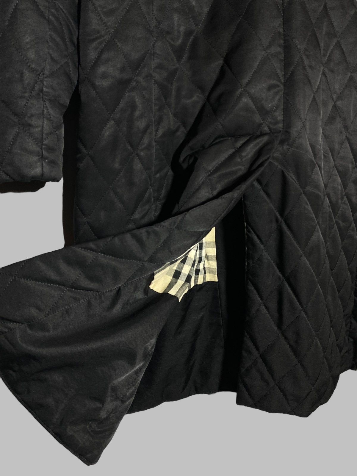 Burberry Burberry London Quilted Coat Black Nova Check Lining Size S / US 4 / IT 40 - 7 Thumbnail