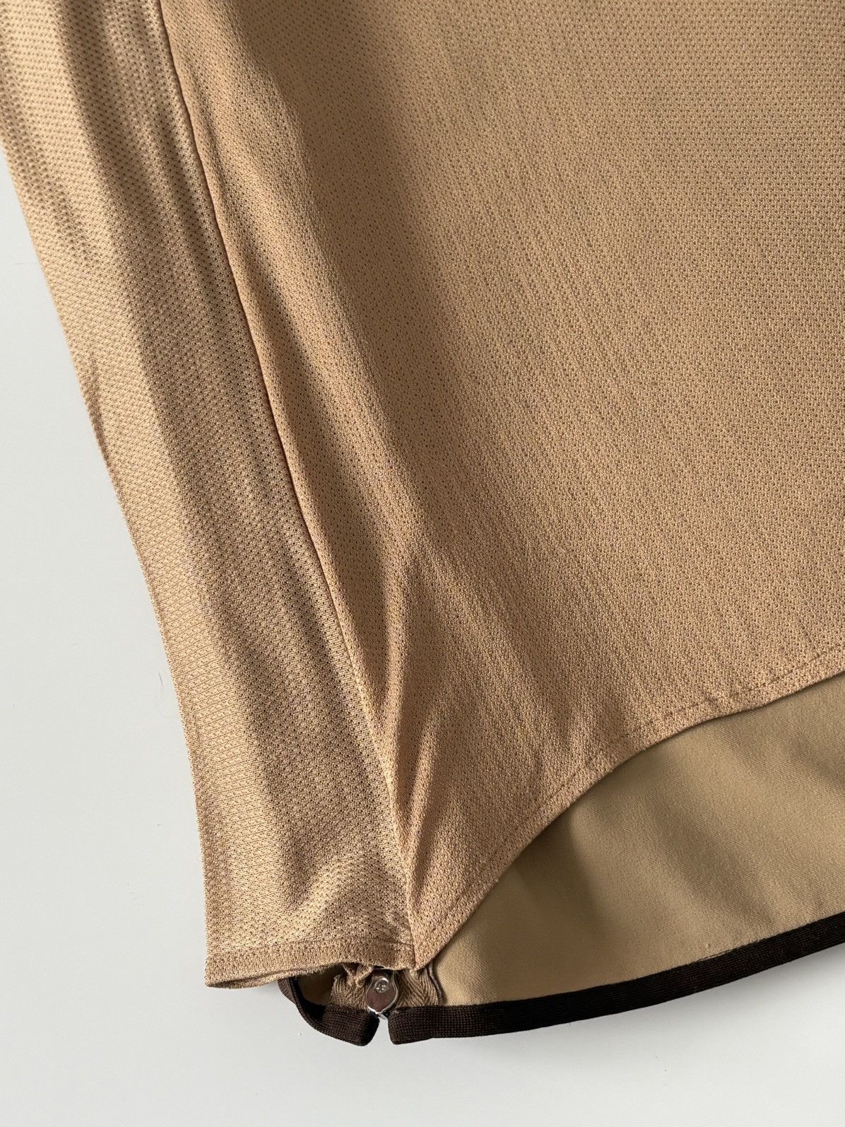 Prada 00s Prada Sport Two Slit Zip Skirt Beige Nylon Red Tab 46 XL Size 32" / US 10 / IT 46 - 13 Thumbnail