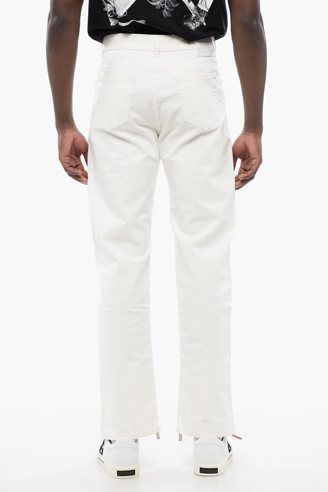 Off-White og1mm0525 Stretch Denim Jeans in White Size US 35 - 2 Thumbnail