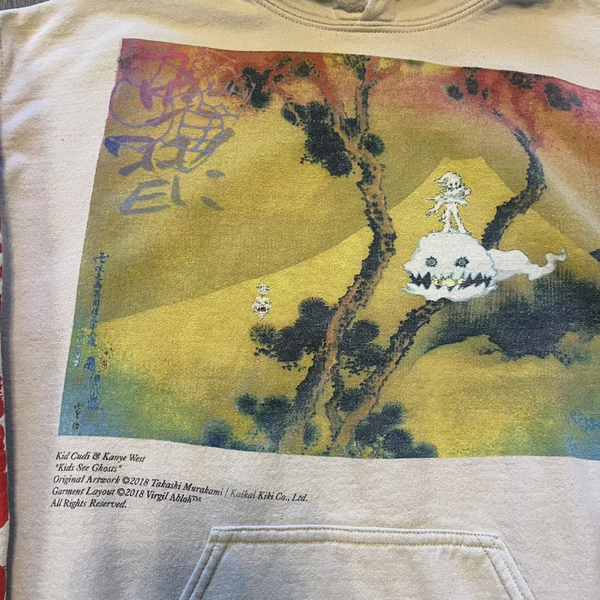 Kanye West Kanye West X Kid Cudi Sweatshirt Mens Medium Beige Hoodie Size US M / EU 48-50 / 2 - 4 Thumbnail