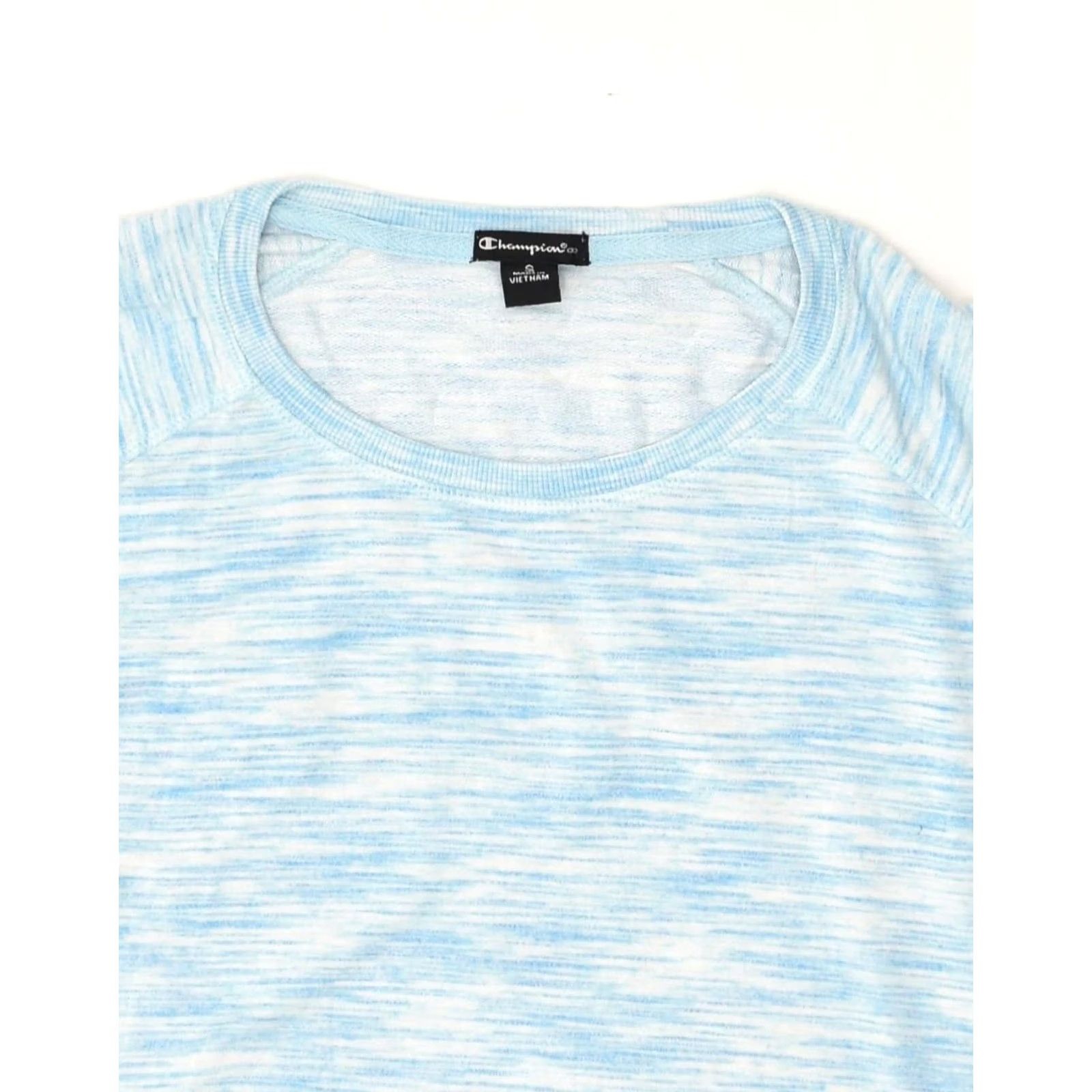 Champion CHAMPION Womens Top Long Sleeve Blue Pinstripe Small Rayon Size S / US 4 / IT 40 - 3 Thumbnail