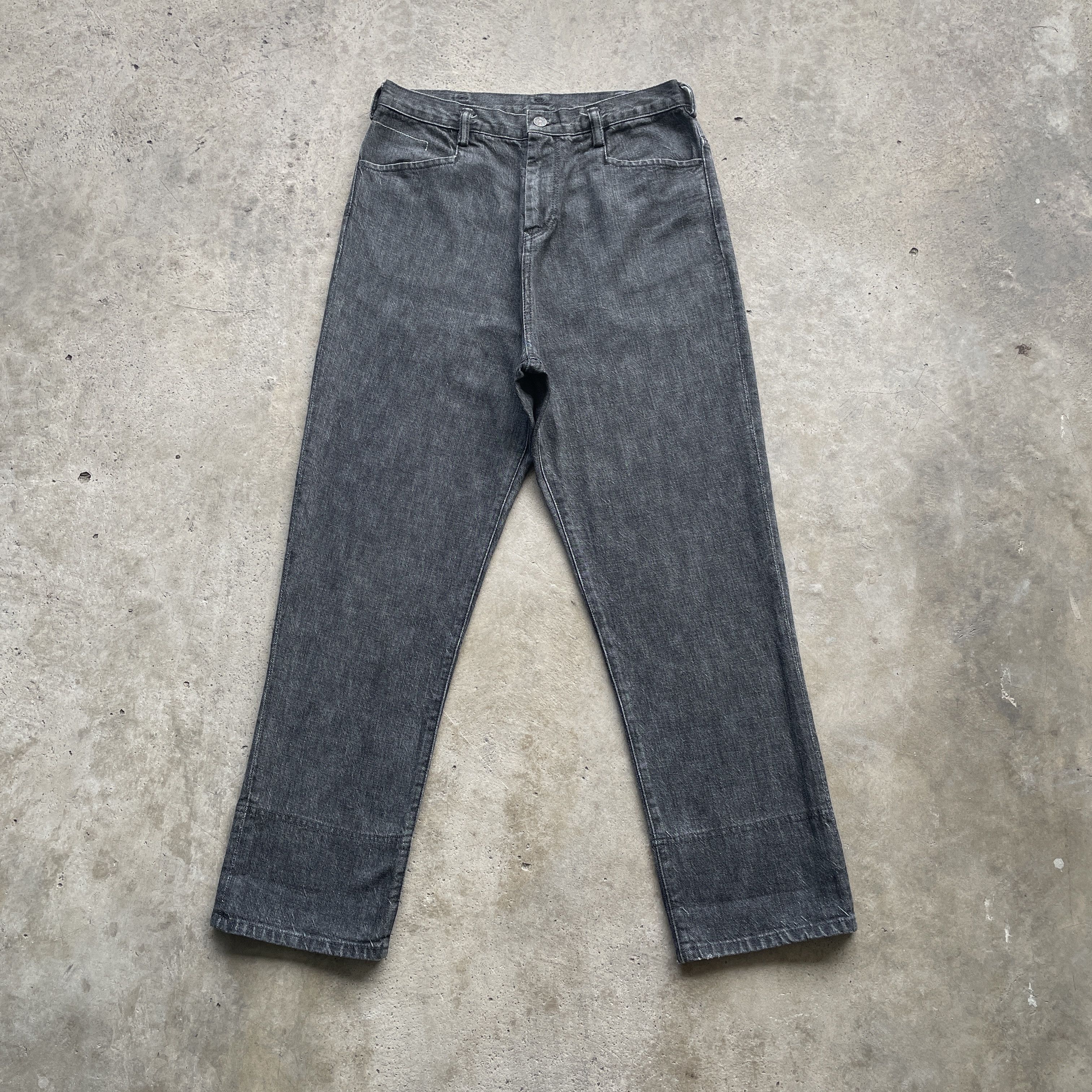 Yohji Yamamoto W30 VINTAGE YOHJI YAMAMOTO Y’S BLACK JEANS FADED DENIM PANTS Size US 30 / EU 46 - 2 Thumbnail