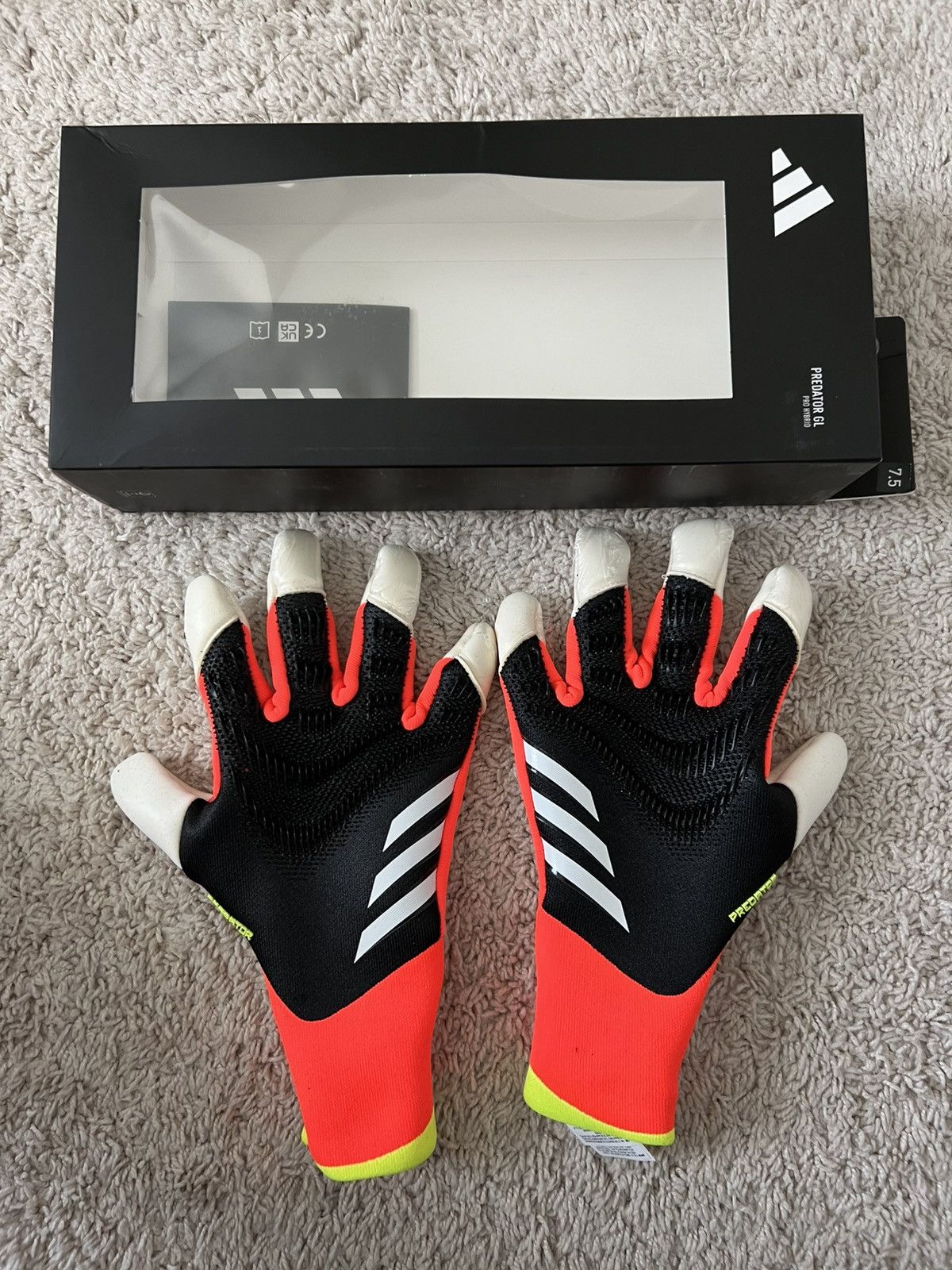 Adidas Predator GL Pro Goalkeeper Gloves Hybrid Orange Black