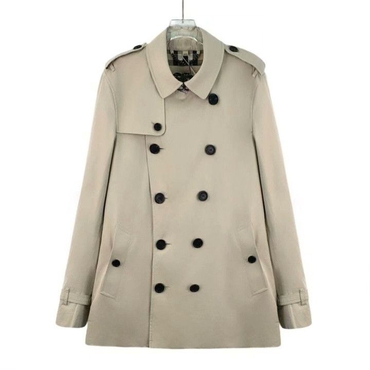 Burberry Burberry Beige Cotton Trench Coat Size US M / EU 48-50 / 2 - 1 Thumbnail