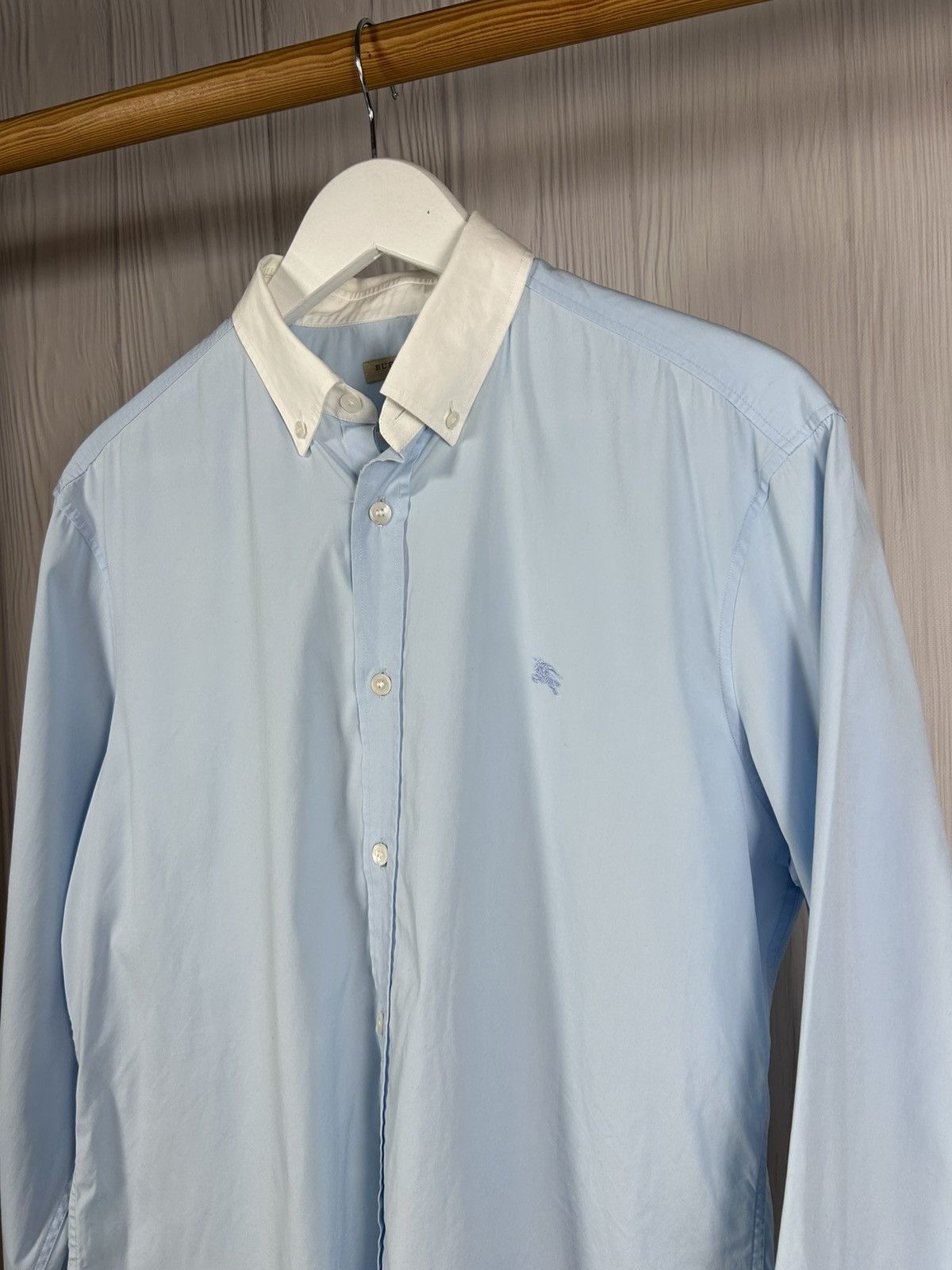 Burberry Burberry Brit Blue/White Shirt Size L Size US L / EU 52-54 / 3 - 2 Thumbnail