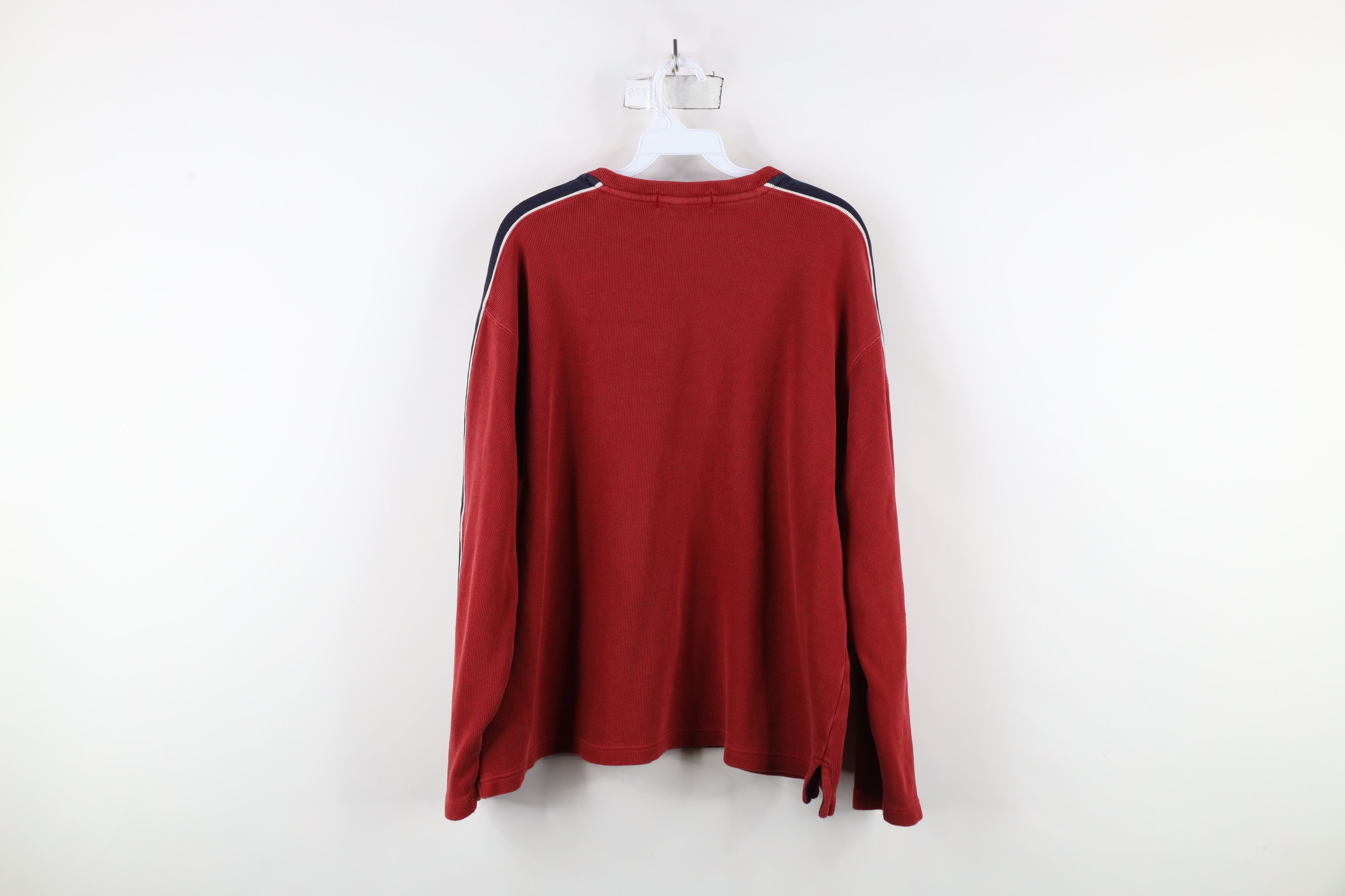 J.Crew × Vintage Vintage 90s J Crew Cotton Ribbed Knit Long Sleeve T-Shirt Size US L / EU 52-54 / 3 - 12 Thumbnail