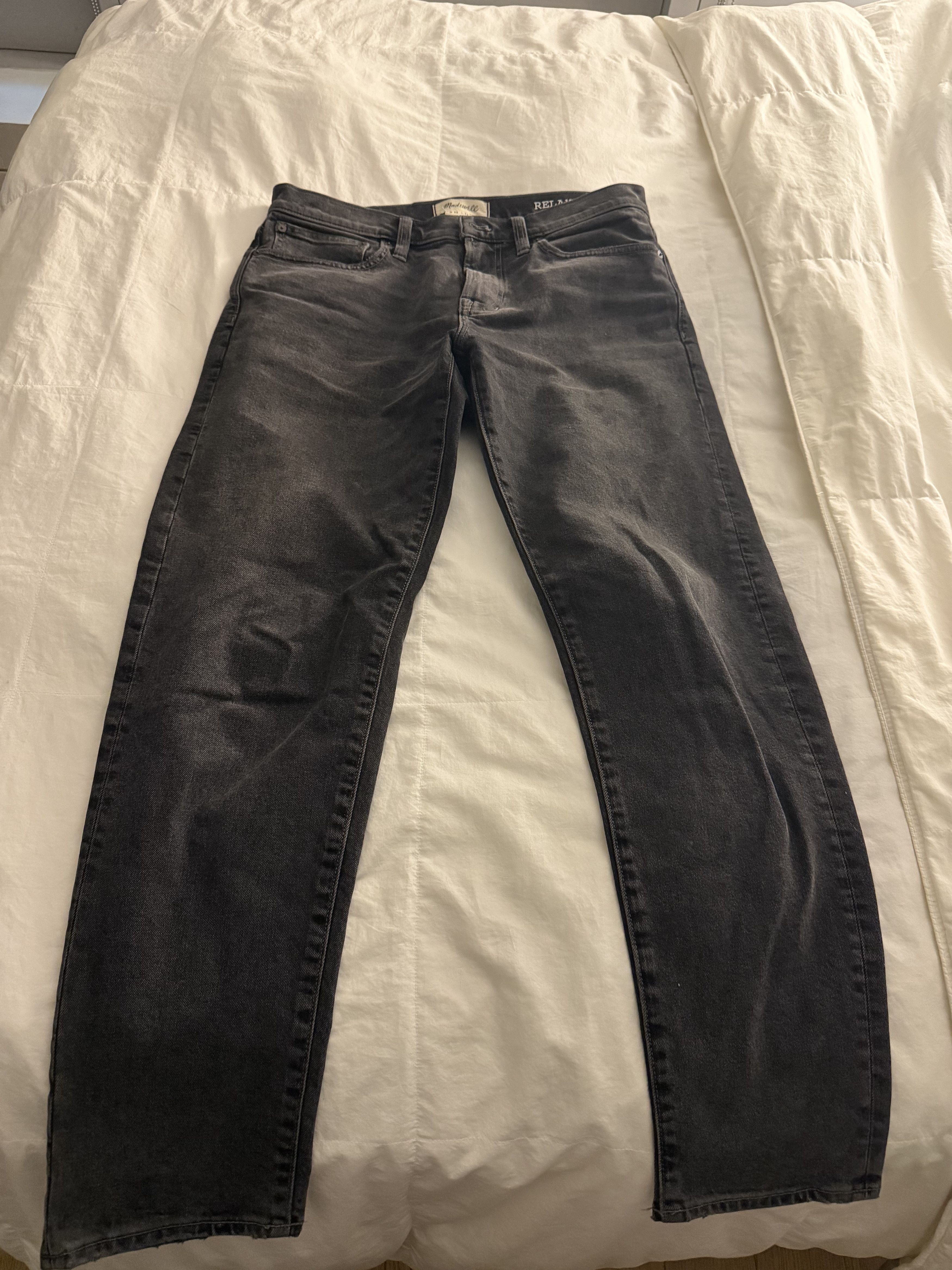 Madewell Madewell Relaxed Taper Gray Jeans Size US 32 / EU 48 - 1 Thumbnail