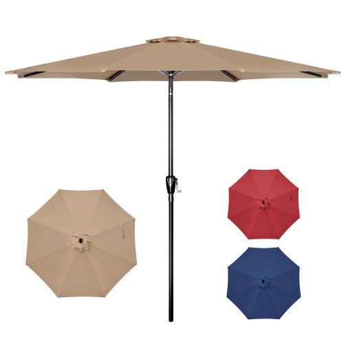 Designer × Homemade 10' Patio Umbrella Outdoor Table Market Yard Umbrella with P Size US L / EU 52-54 / 3 - 1 Thumbnail
