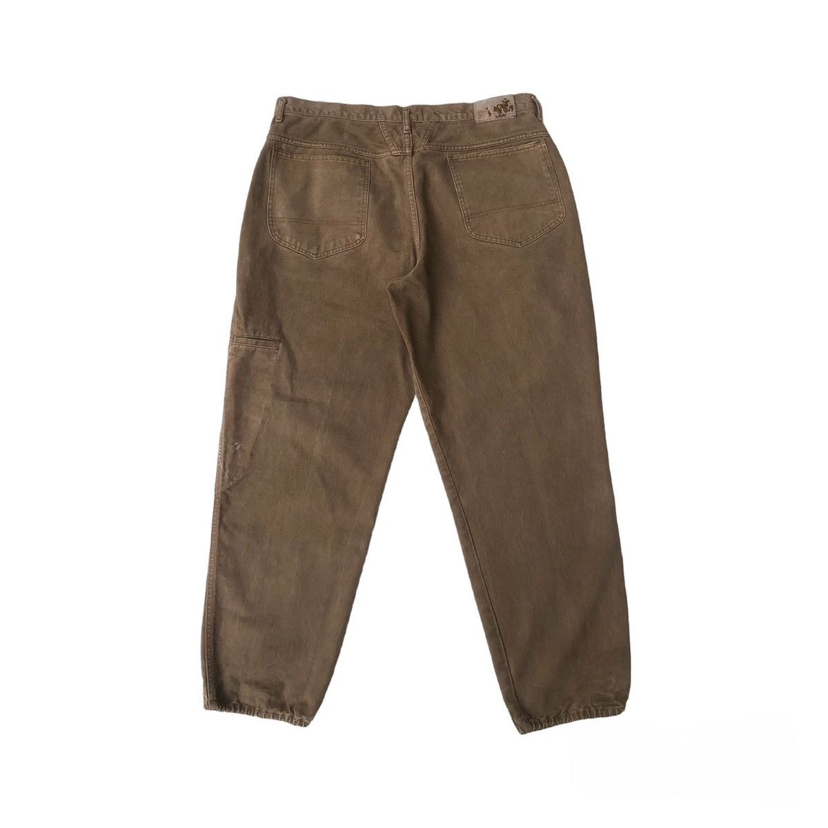 Marithe + Francois Girbaud 1990s Marithe Francois Girbaud Brown Baggy Denim Size US 38 / EU 54 - 2 Thumbnail