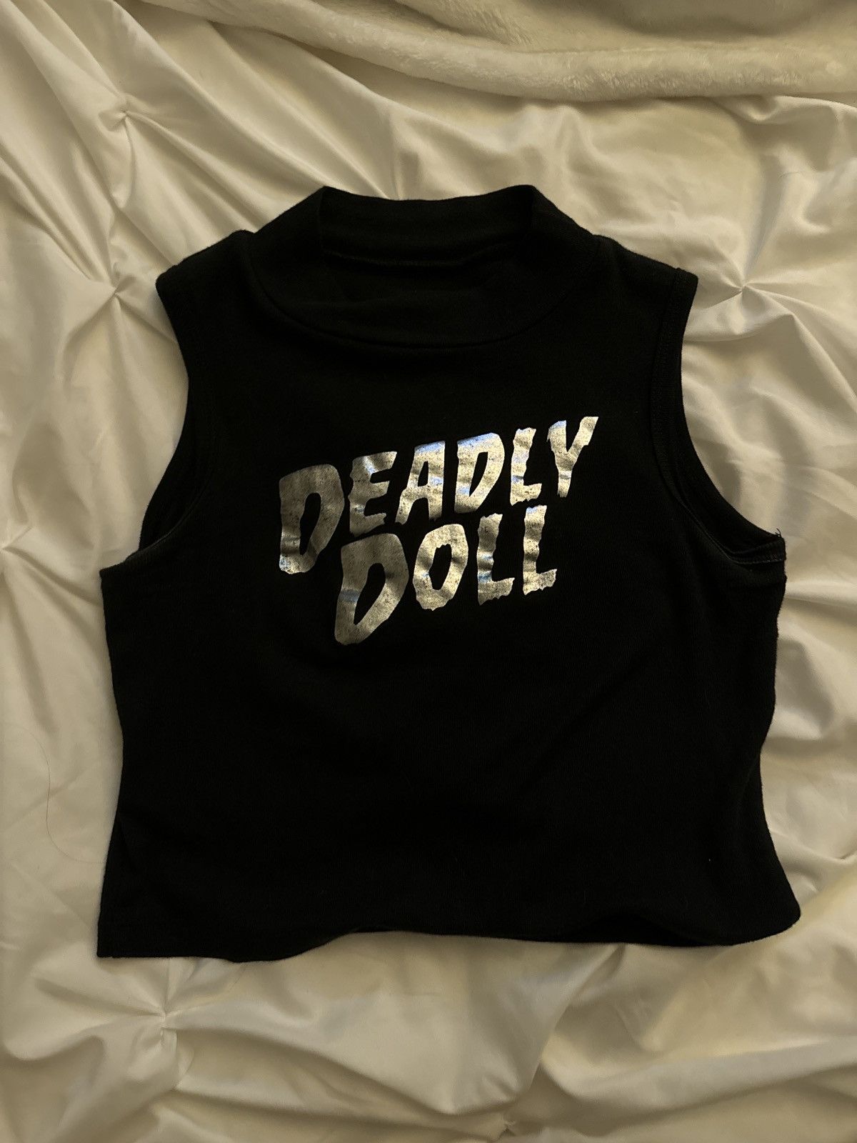 Image of Chrome Hearts Deadly Doll Shirt in Black, Women's (Size Small)