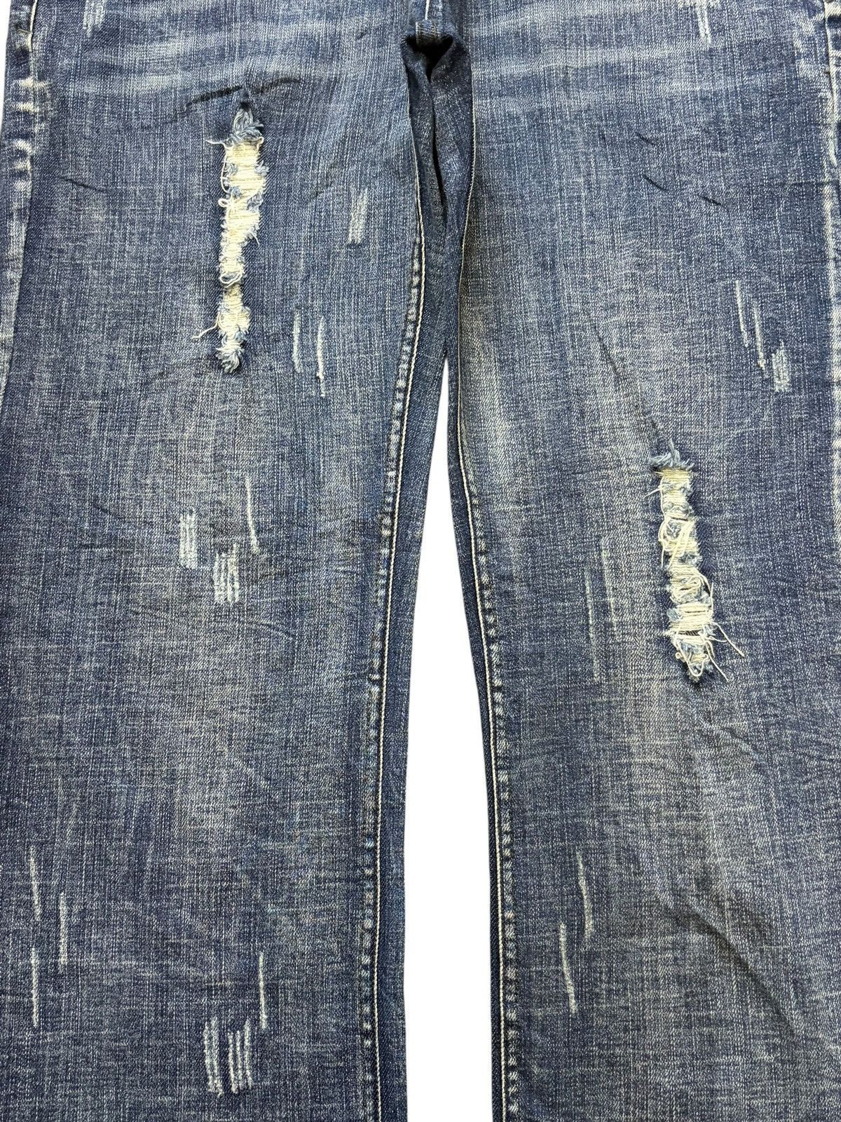 Edwin Vintage Japanese Brand Faded Wash Distressed Jeans Size 31" - 3 Thumbnail