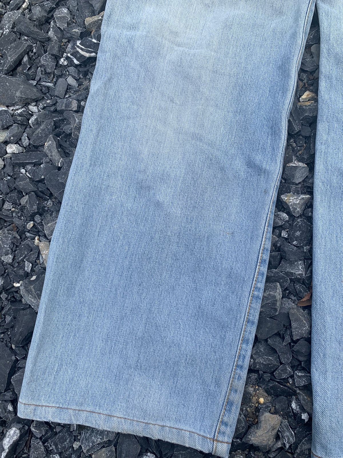 Edwin × Kapital × Vintage EDWIN 505 SELVEDGE BUTTON FLY BAGGY FADED DISTRESSED DENIM Size US 32 / EU 48 - 21 Thumbnail