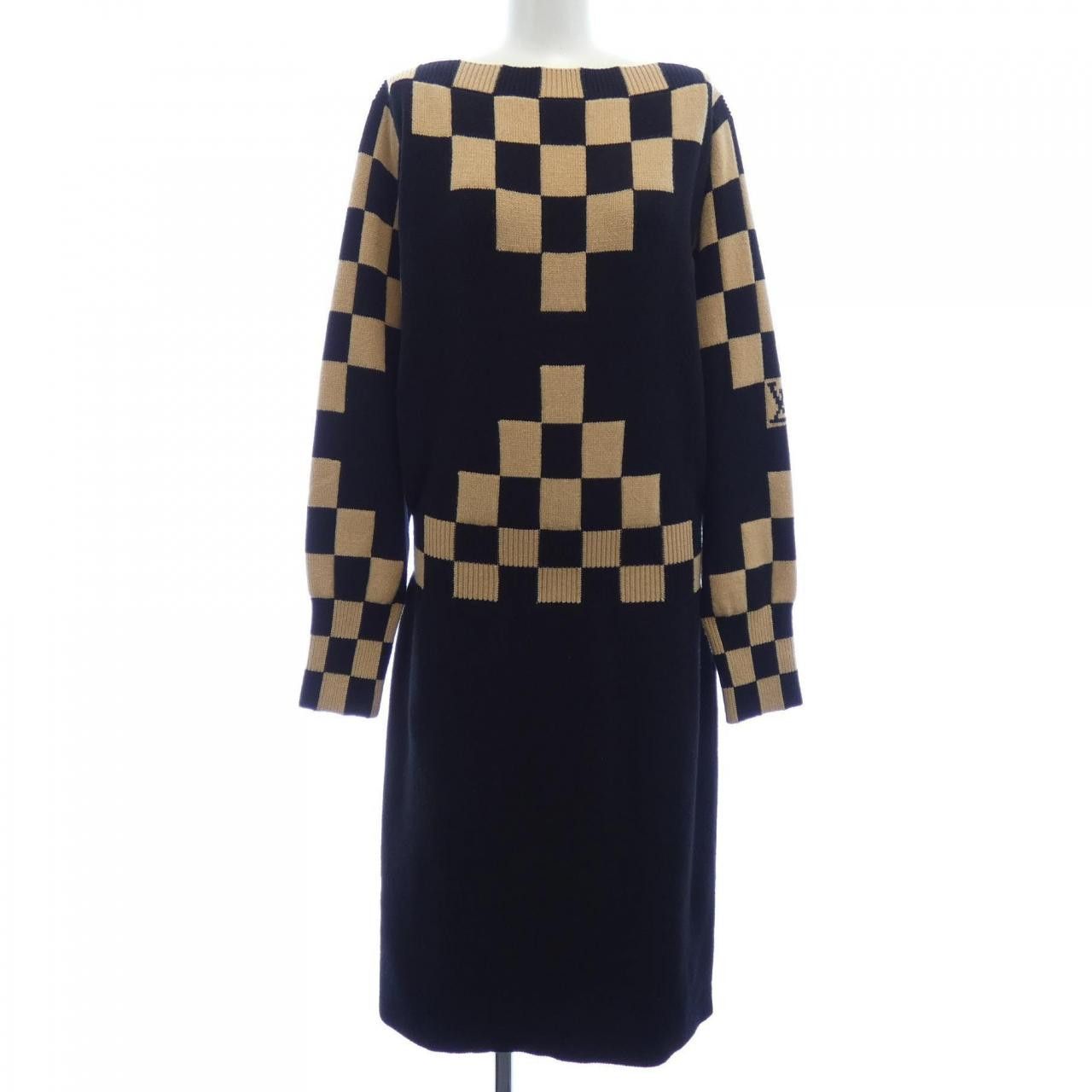 Louis Vuitton Louis Vuitton Louis Vuitton FHKD91RZB Cashmere Blend Dress Others Dresses FHKD91RZB DUTY FREE for USA Size ONE SIZE - 1 Thumbnail