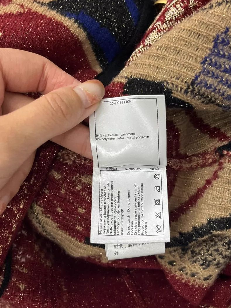 Chanel Chanel Egyptian series beetle printed cashmere long vest Size S / US 4 / IT 40 - 6 Thumbnail