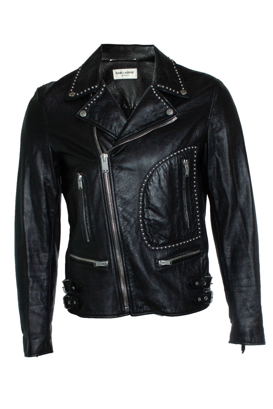Saint Laurent Paris Saint Laurent, 2015 leather fringe jacket Size US L / EU 52-54 / 3 - 1 Thumbnail