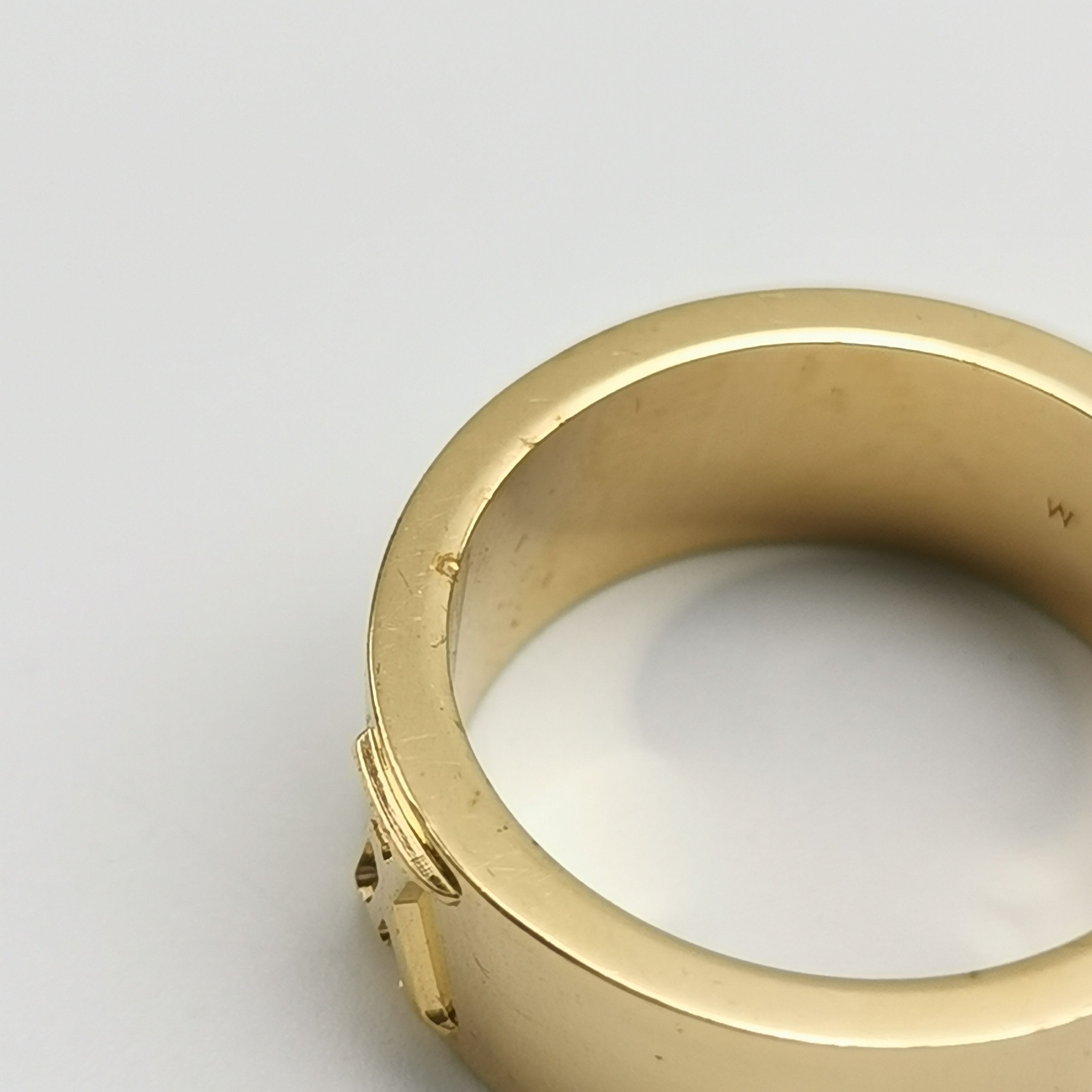 Louis Vuitton Louis Vuitton (LV) LV Instinct Logo Engraved Ring Size 21 - Size ONE SIZE - 8 Thumbnail