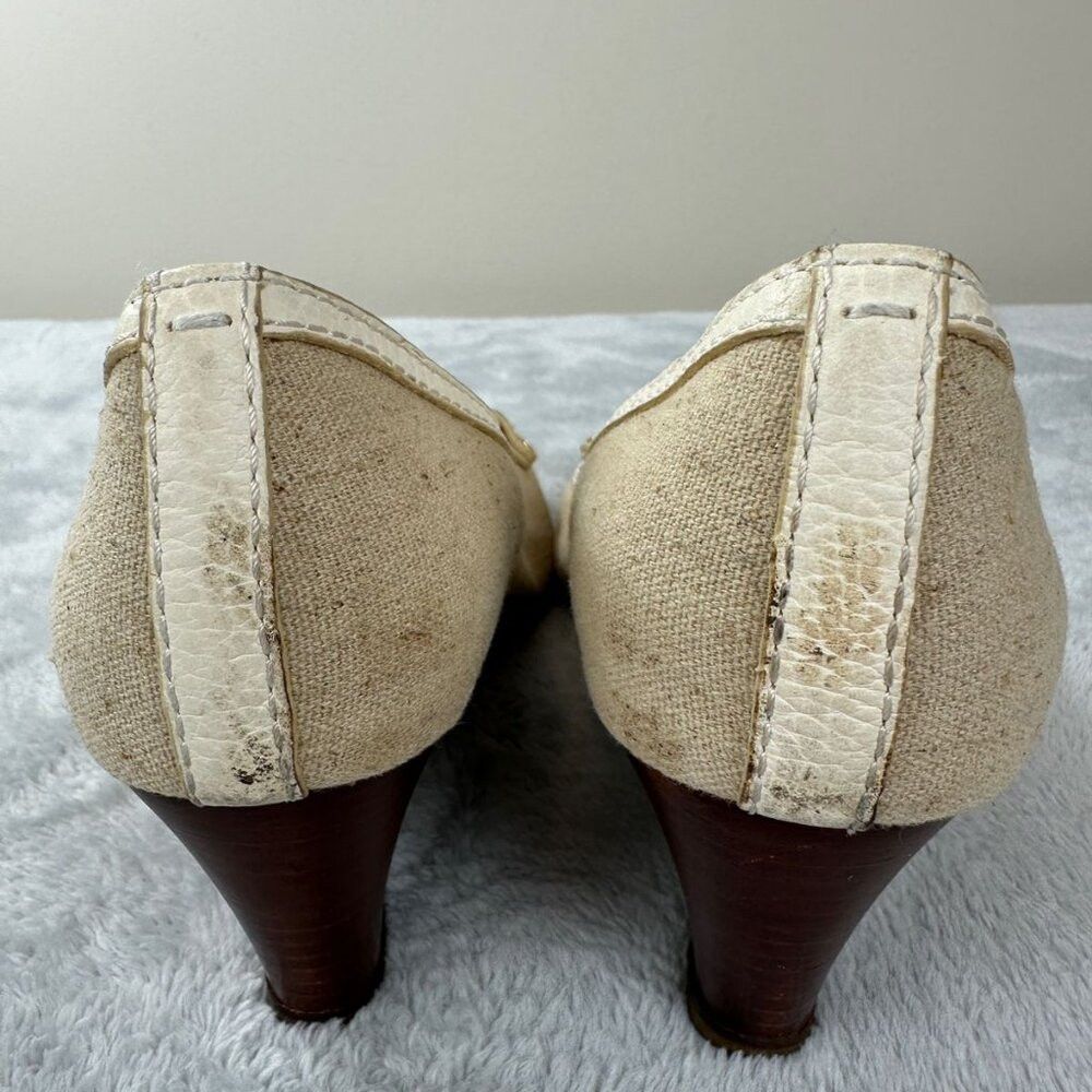 Tory Burch Tory Burch Beige Wedges Women's Size 8 US Size US 8 / IT 38 - 6 Thumbnail
