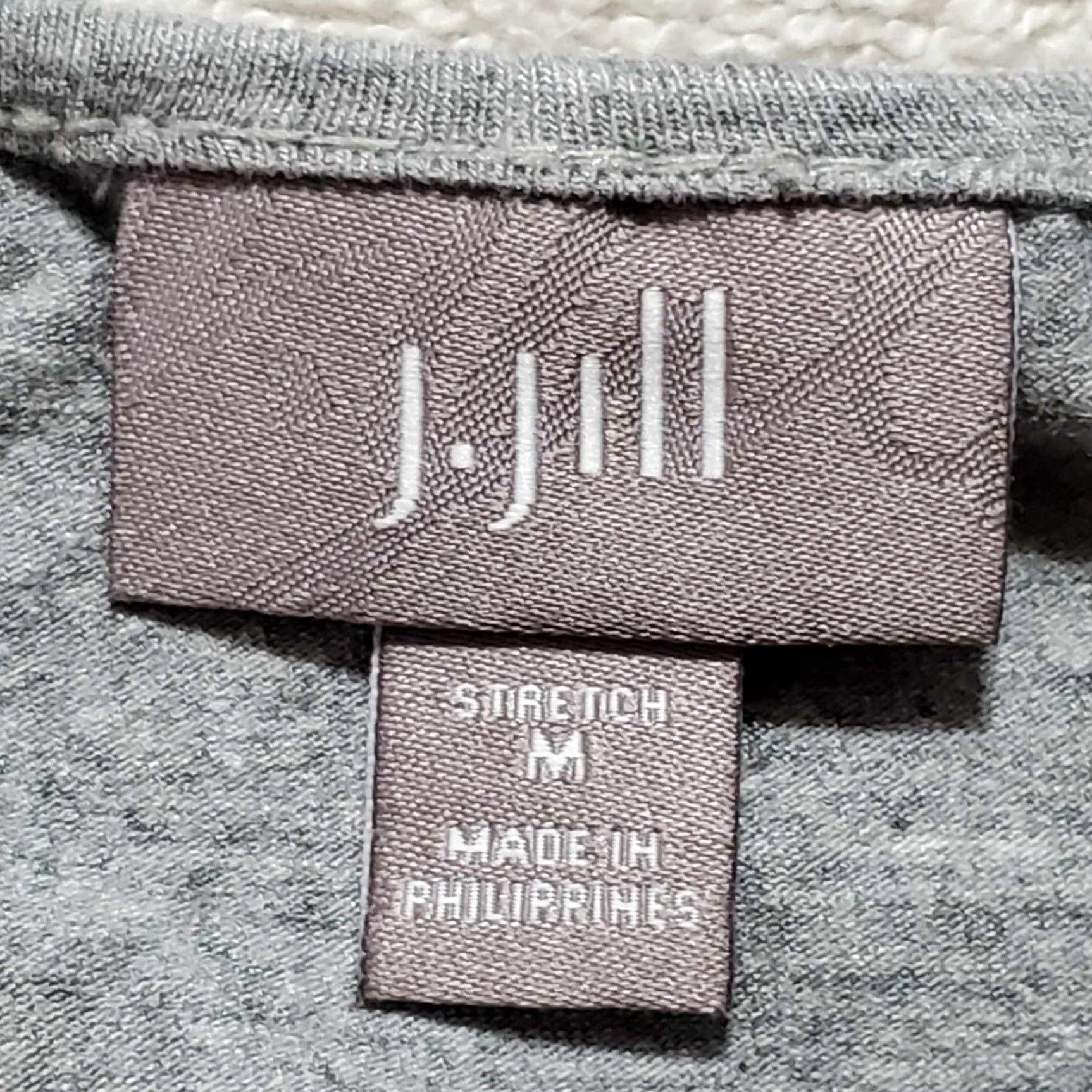 J. Jill J. Jill Tunic Top Gray 100% Cotton Knit Long Sleeve M Shirt Women Tunic Modern Casual Workwear Size M / US 6-8 / IT 42-44 - 2 Thumbnail