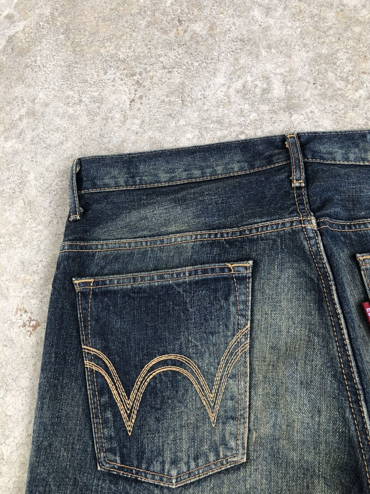 Edwin Edwin XU Flared Jeans Bootcut Mudwash Distressed Size US 33 - 16 Thumbnail
