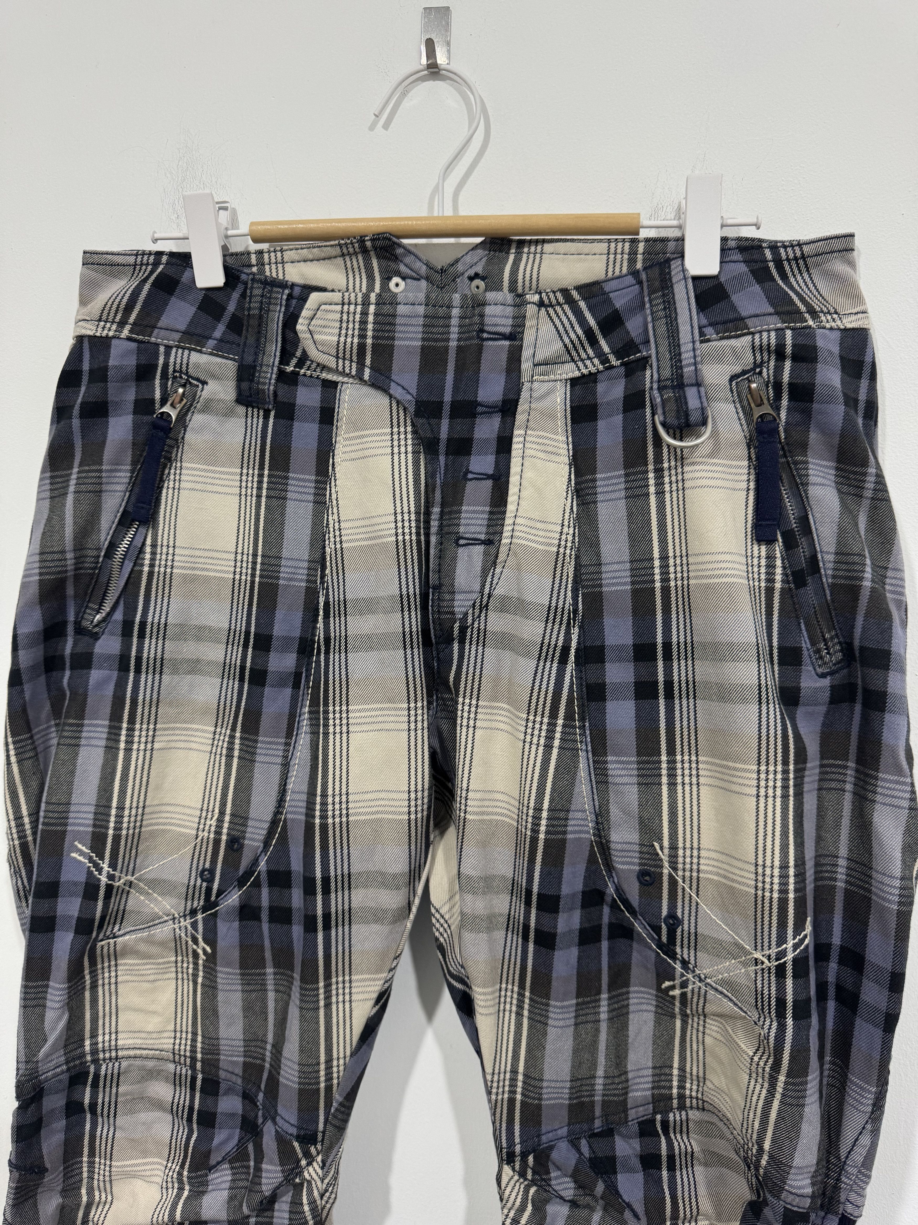Marithe + Francois Girbaud Marithe + Francois Girbaud Tartan Jeans Size US 34 / EU 50 - 2 Thumbnail