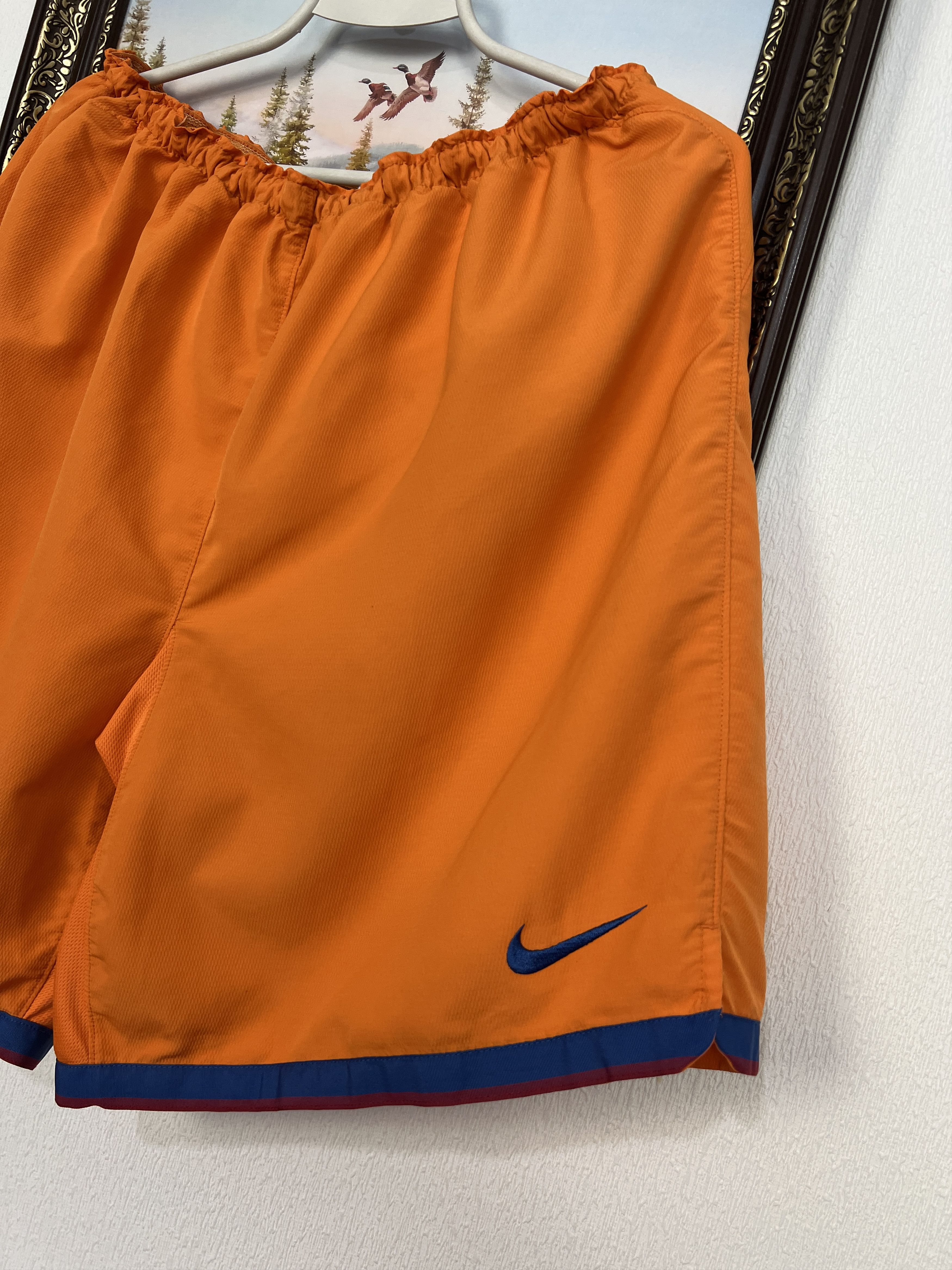 Nike Vintage Nike FC Barcelona Football Shorts Soccer Track Rare Size US 36 / EU 52 - 2 Thumbnail