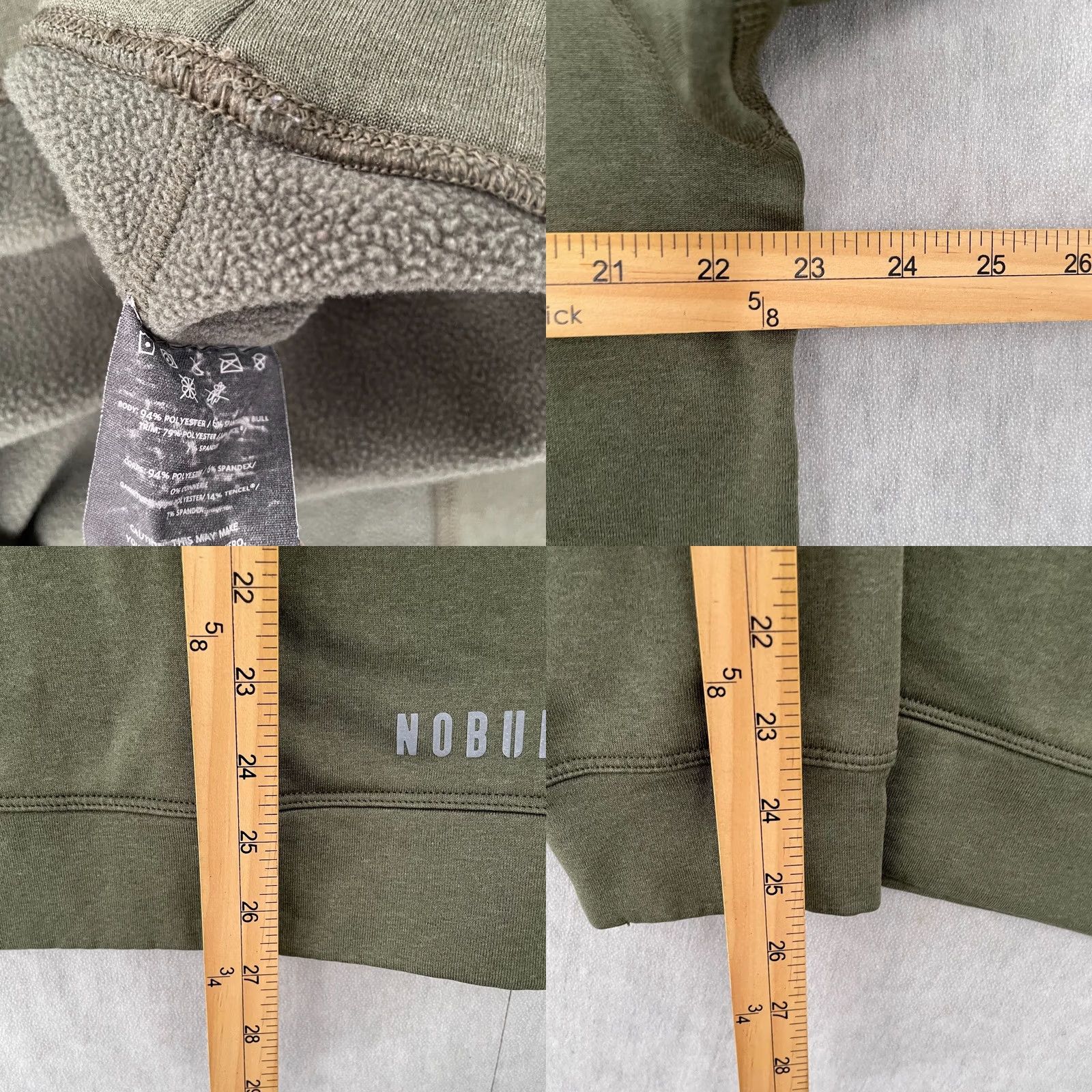 Vintage NOBULL Sweatshirt Adult XL Green Fleece Crewneck Pullover Logo USA Mens Size US XL / EU 56 / 4 - 8 Thumbnail