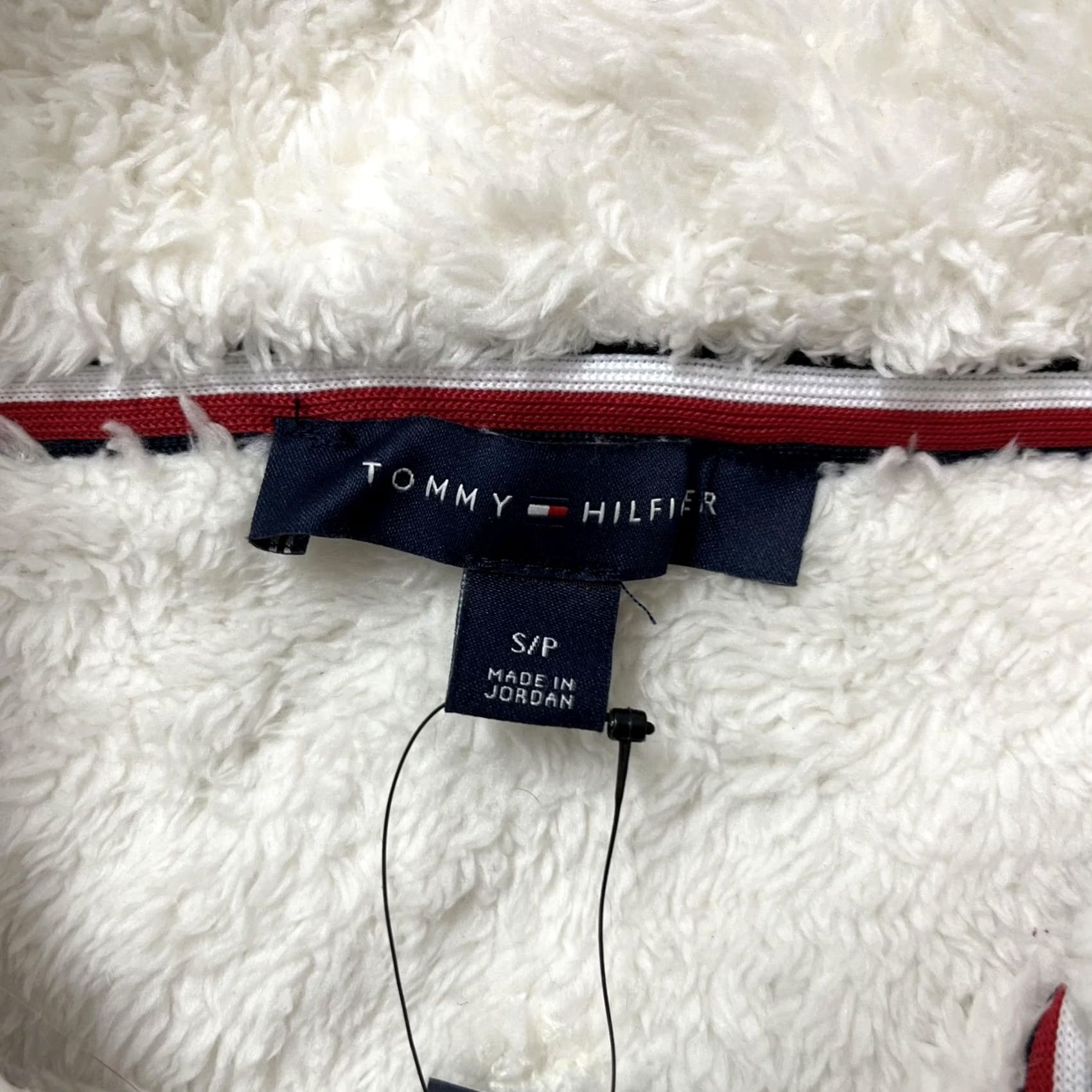 Tommy Hilfiger VINTAGE Tommy Hilfiger Vest Womens S White Sherpa Fleece Full Zip Cozy Size S / US 4 / IT 40 - 3 Thumbnail