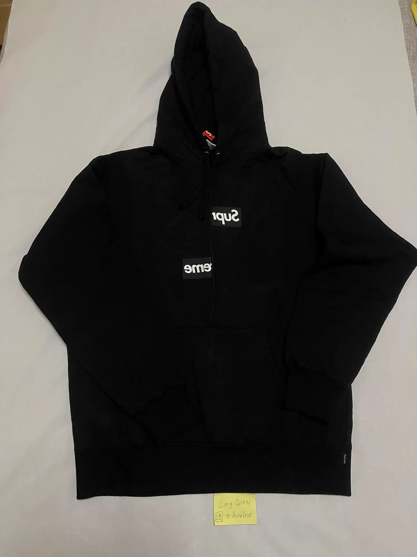 Supreme Supreme x CDG Split Box Logo Hoodie Black L New Size US L / EU 52-54 / 3 - 1 Thumbnail