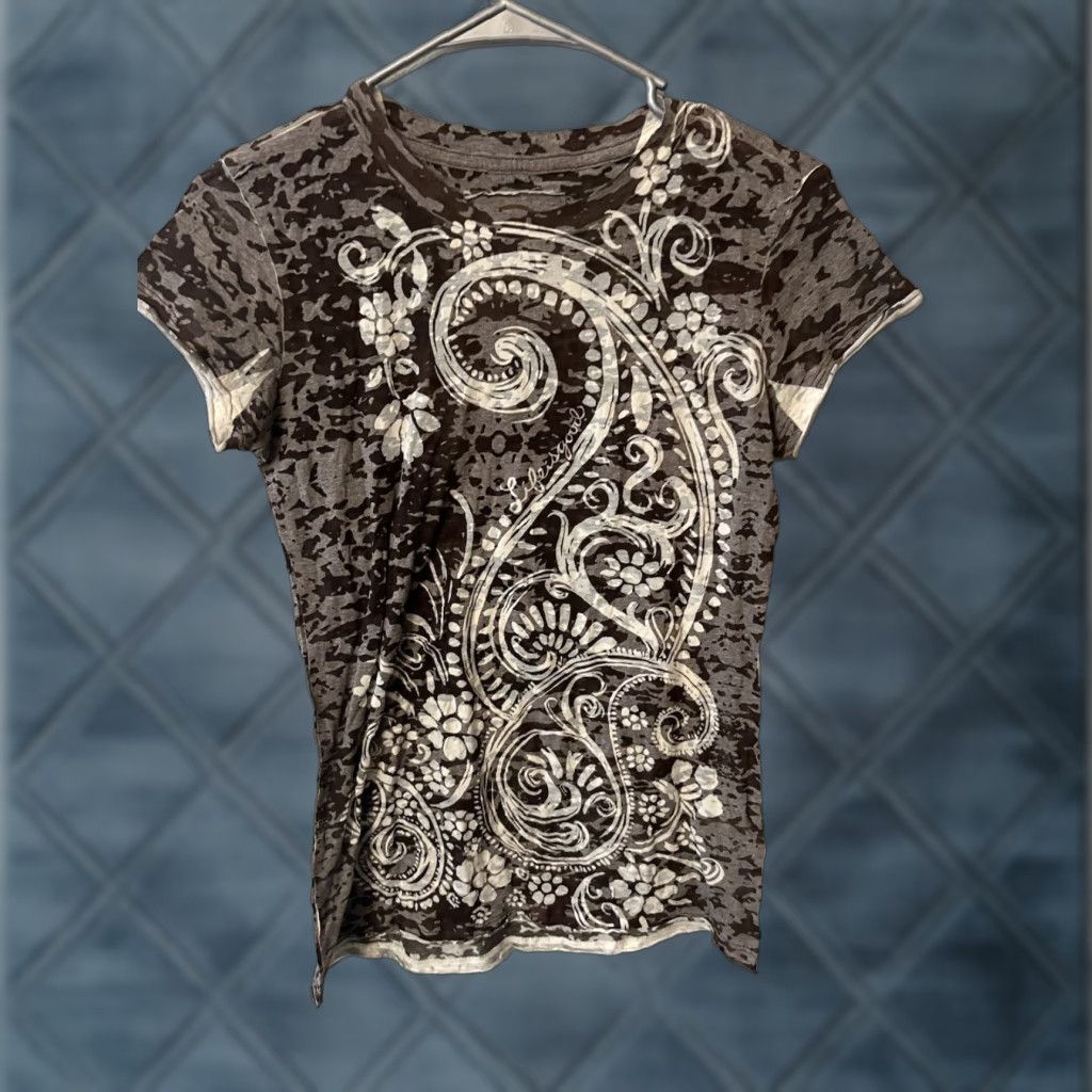 Life is Good Life Is Good Fitted T-Shirt Women’s Small Graphic Tribal Geometric Multicolor Size S / US 4 / IT 40 - 1 Thumbnail