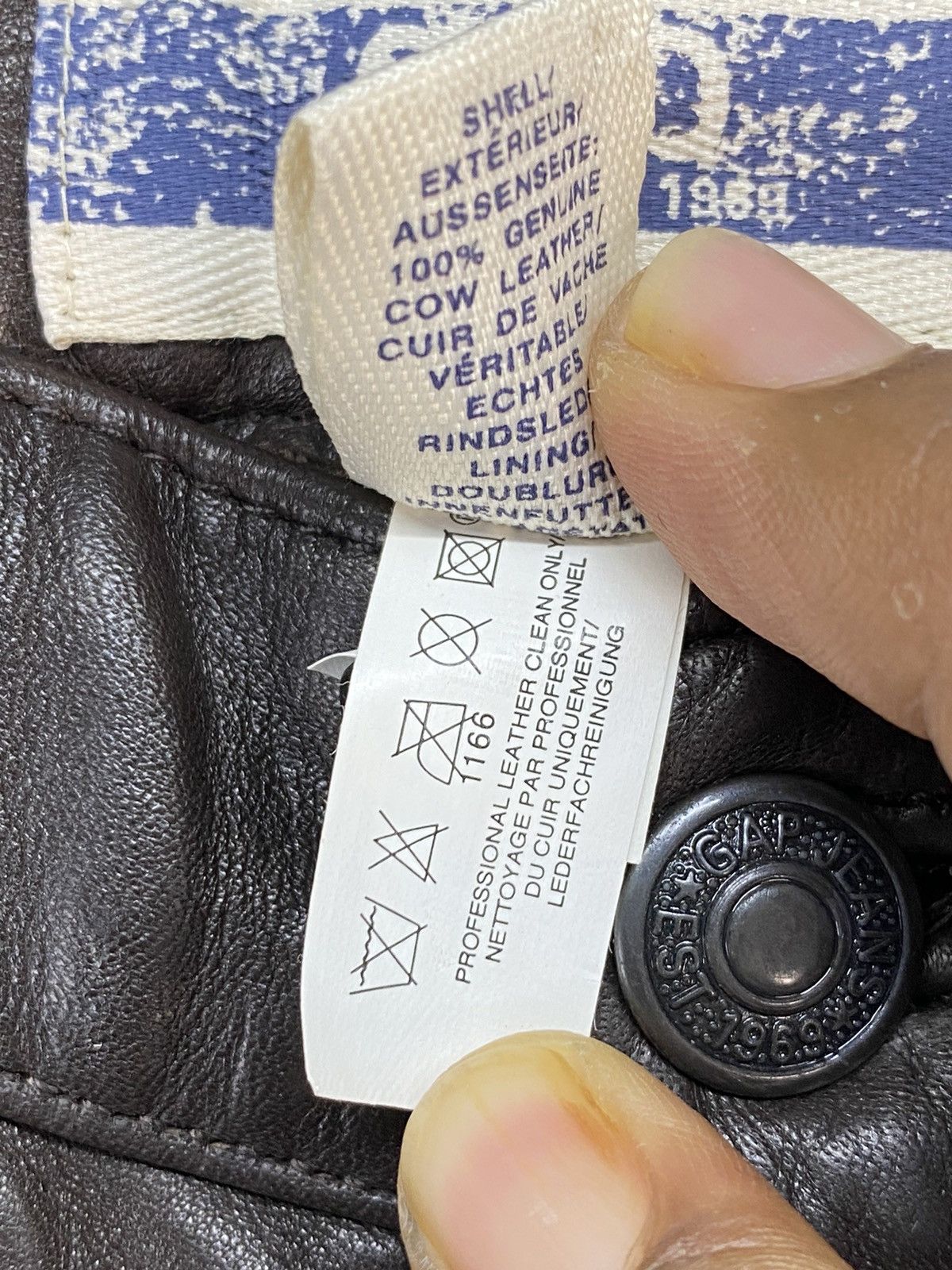 Gap Gap Cow Leather Pants Size US 31 - 8 Thumbnail