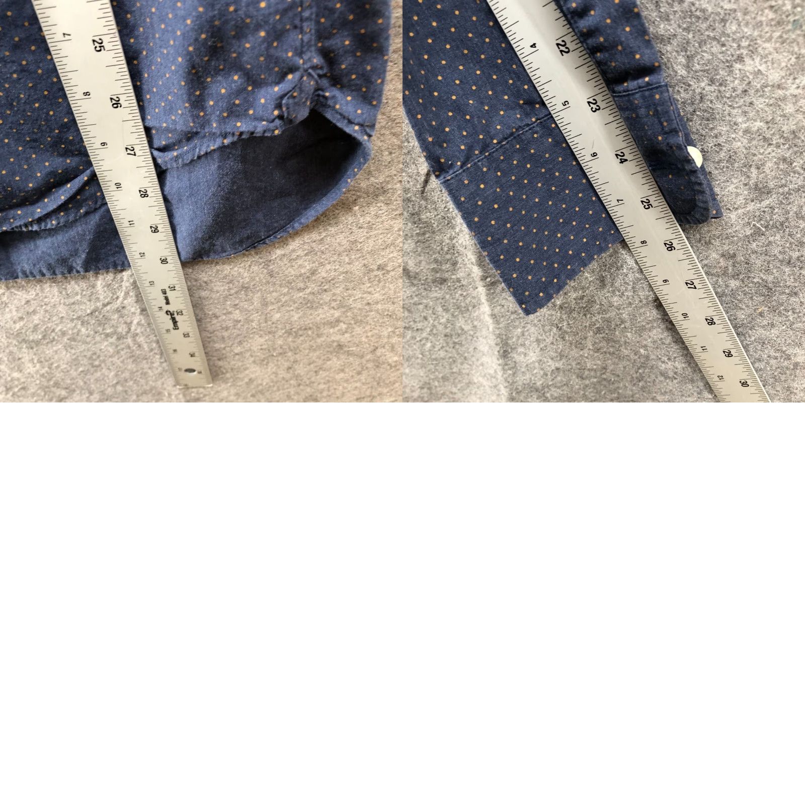 Bonobos Bonobos Long Sleeve Button Down Shirt Mens M Slim Fit Navy Yellow Polka Dot Size US M / EU 48-50 / 2 - 8 Thumbnail