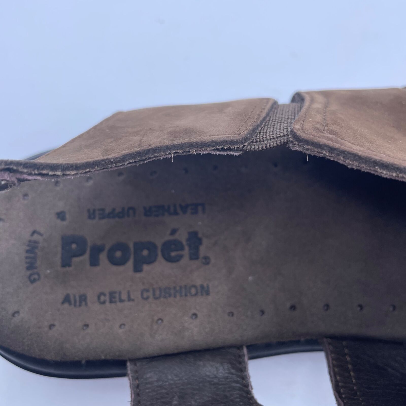 Other Propet Brown Leather Sandals Stretch Walking Open Womens 8 Size US 8 / IT 38 - 9 Thumbnail