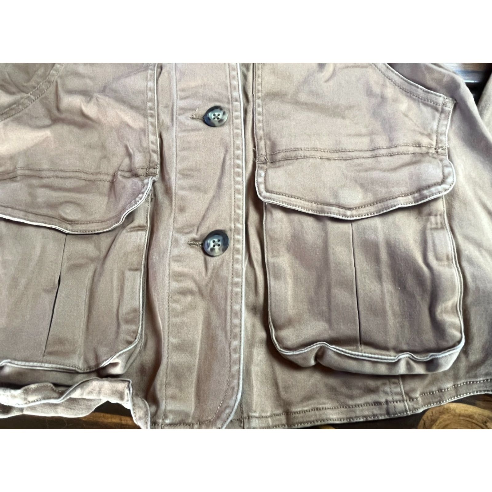 Vintage Woolrich Jacket Womens XS Brown Pockets Button Front Regular Woolrich Ladies XS Jacket Brown Pockets Button Front Size XS / US 0-2 / IT 36-38 - 3 Thumbnail