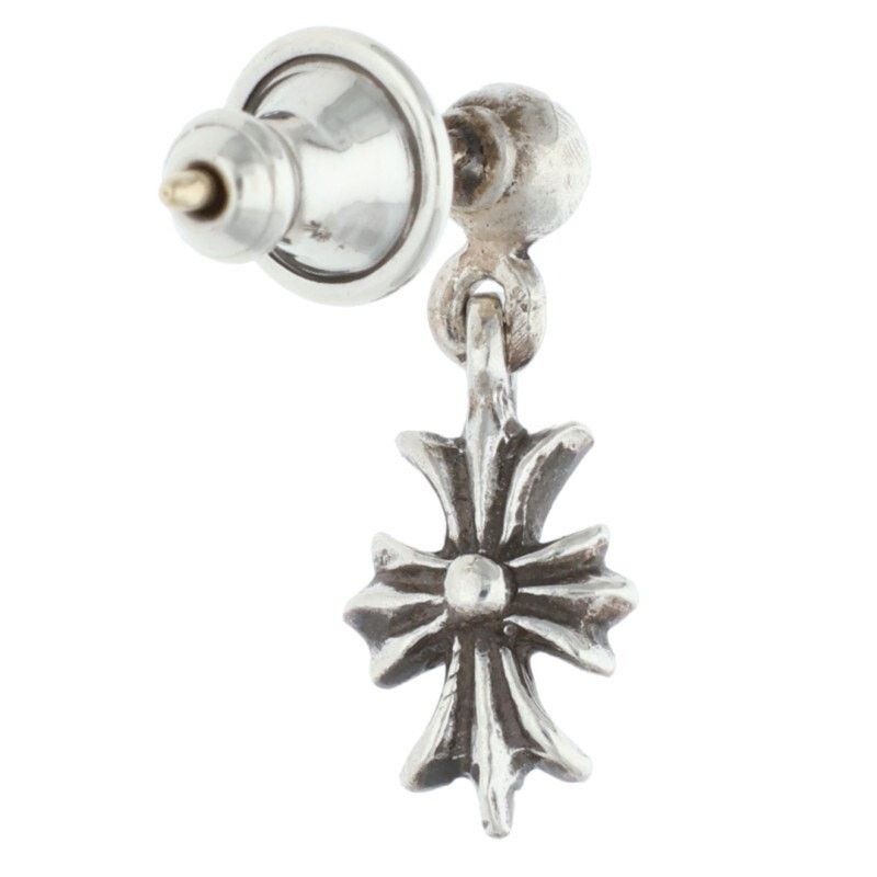 Chrome Hearts Chrome Hearts Tiny ECH Plus Drop Earring Silver Size ONE SIZE - 2 Thumbnail